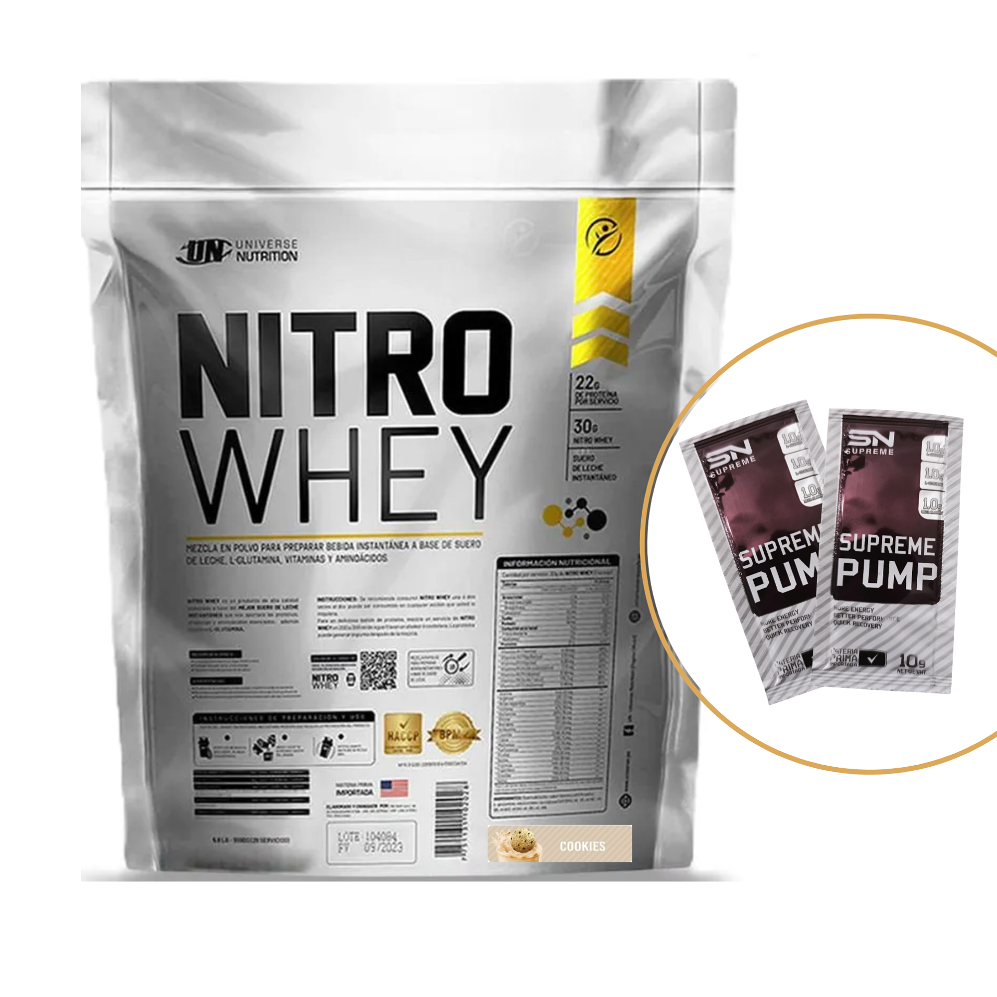 NITRO WHEY x 3kg - 5 kg saco 18