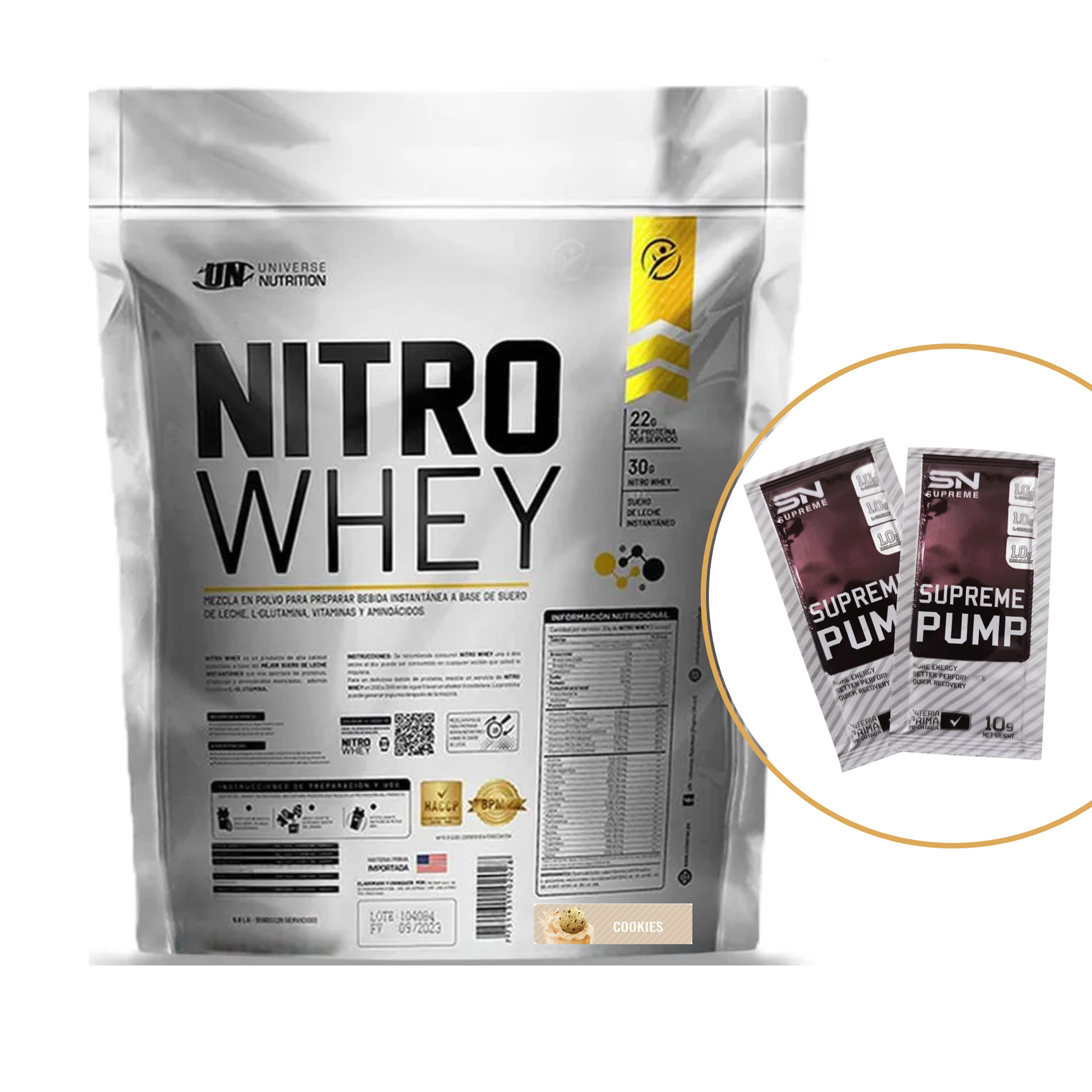 NITRO WHEY x 3kg - 5 kg saco 18