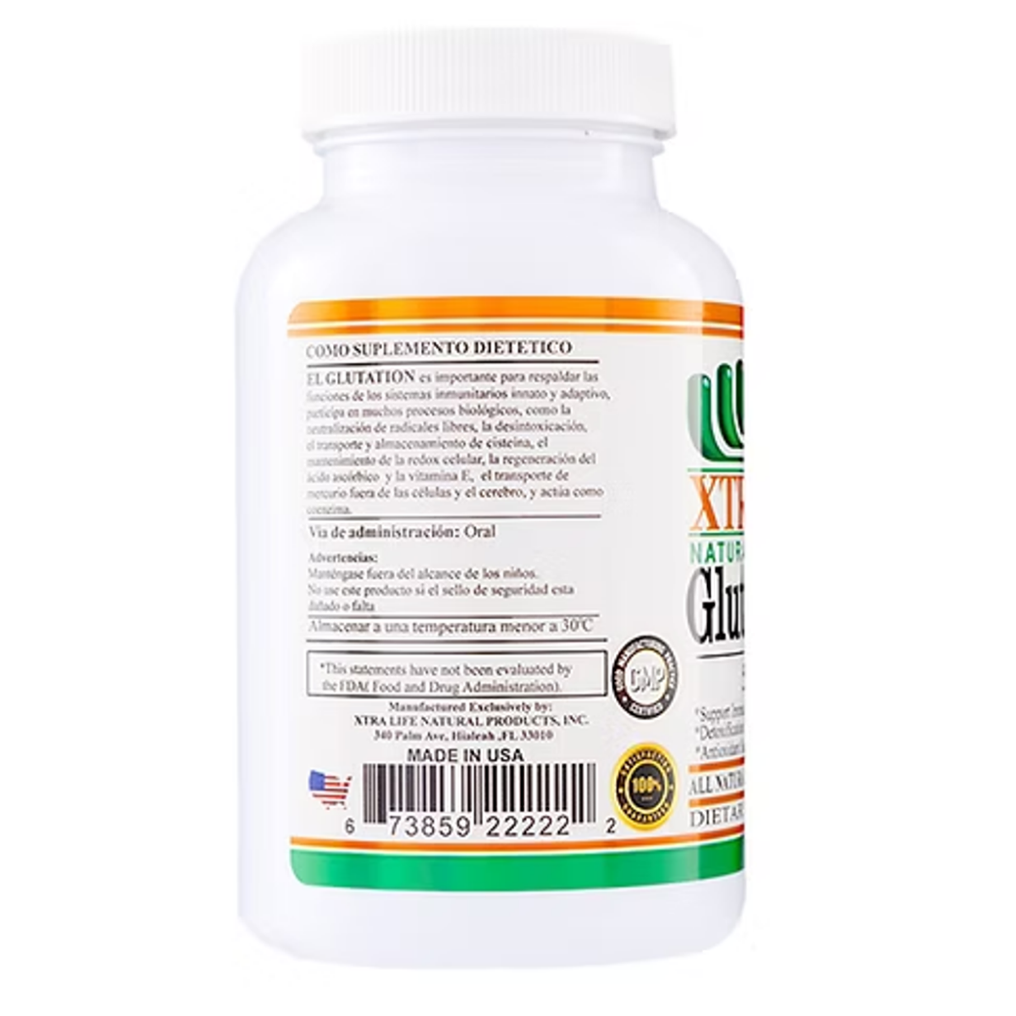 GLUTATHIONE 500 mg (glutation) - fco x 30 cap. 2