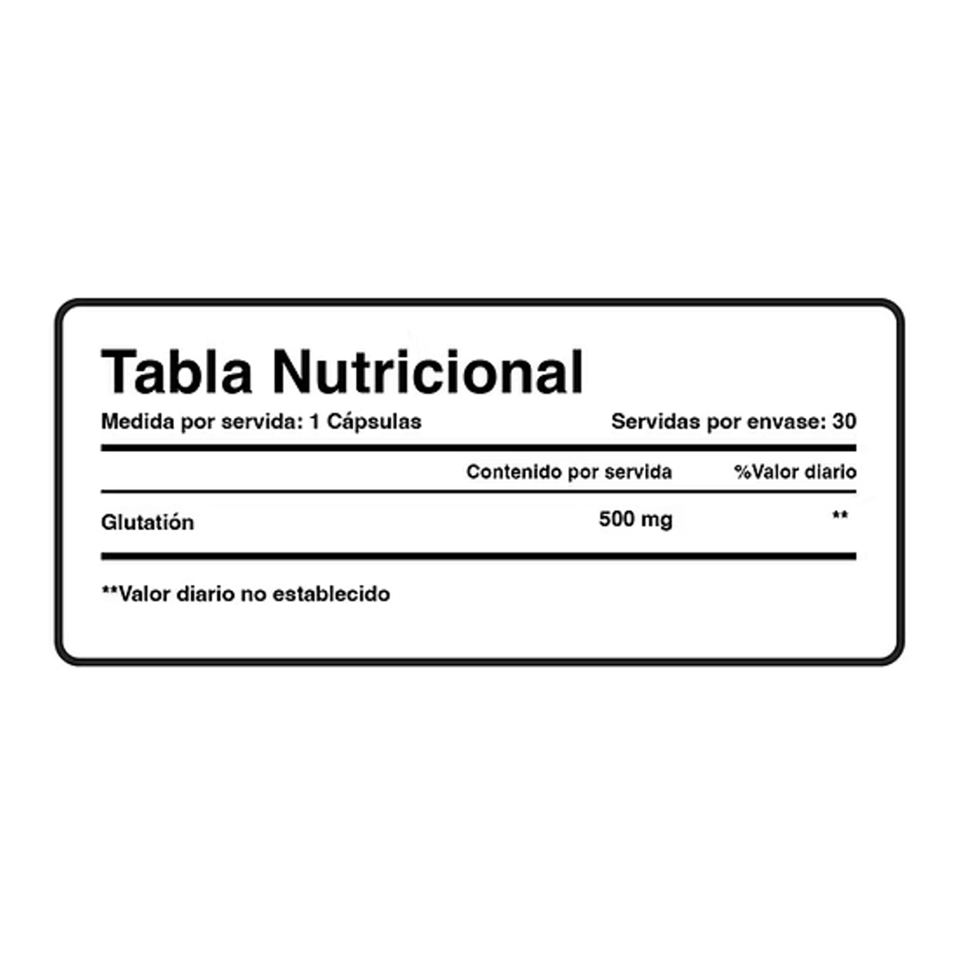 GLUTATHIONE 500 mg (glutation) - fco x 30 cap. 3