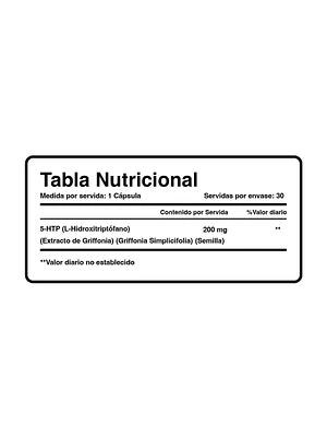RELAXIN 5-HTP * 200 mg (ext de griffonia simplicifolia - fco x 30 cap.