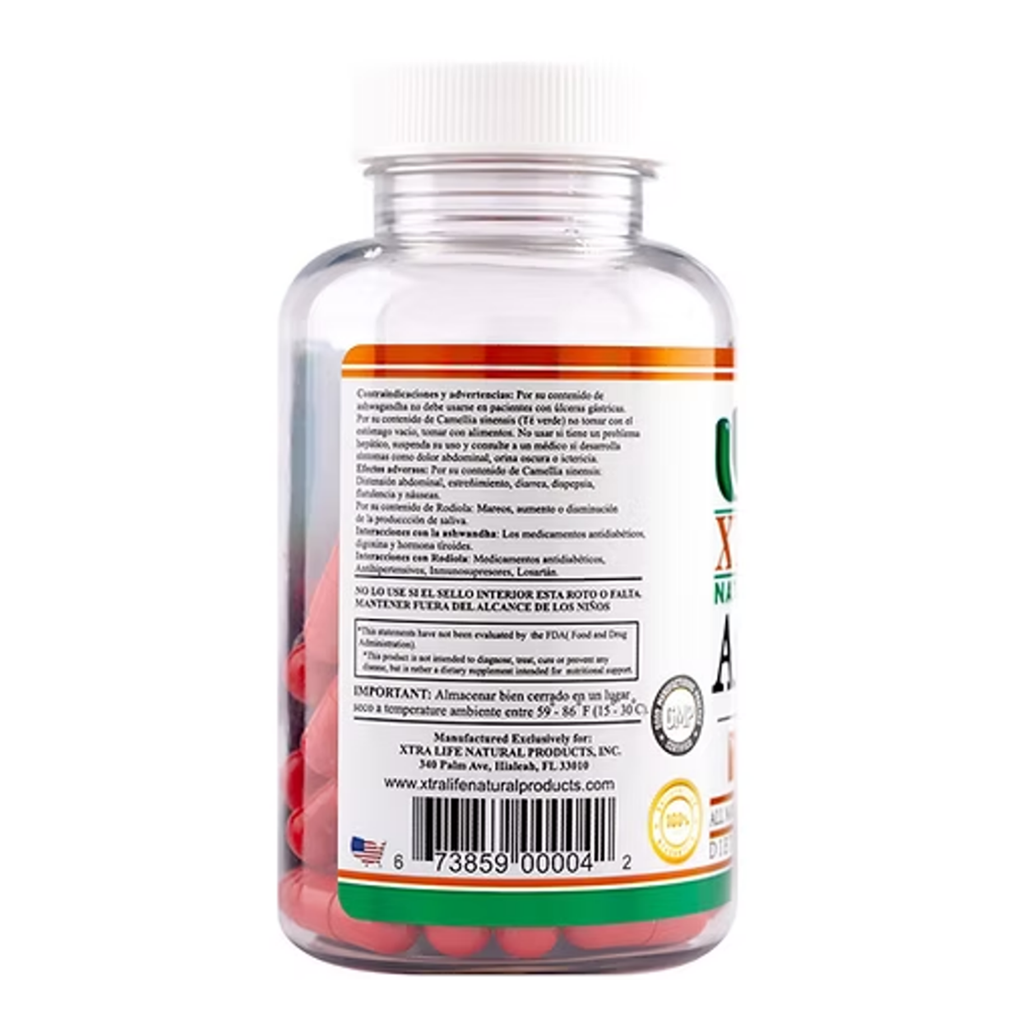 ANXIETY (ashwagandha + rodiola + teanina) - fco x 30 cap. 2