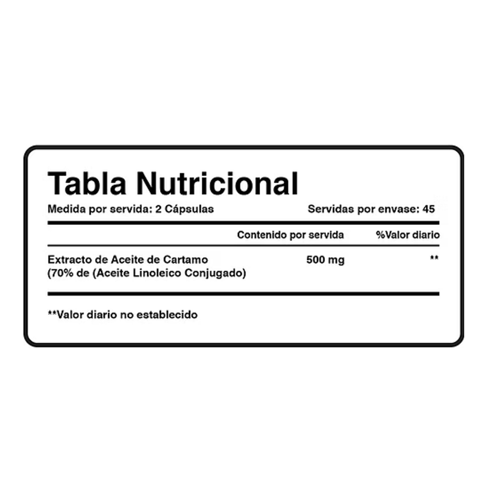 CLA 1000 (500 mg) * ACIDO LINOLEICO CONJUGADO - fco x 90 cap. 3