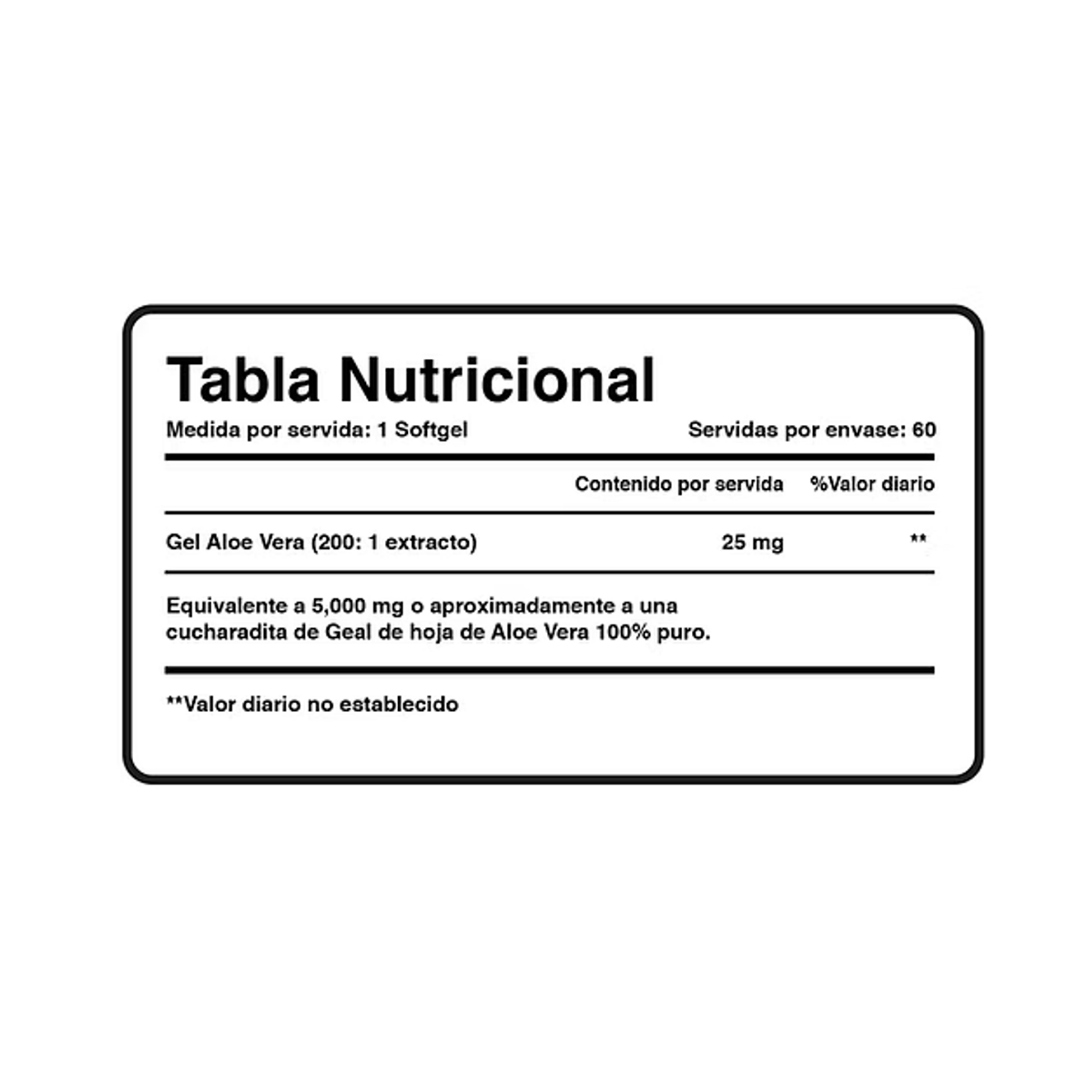 ALOE VERA (25 mg) - fco x 60 softgel 3
