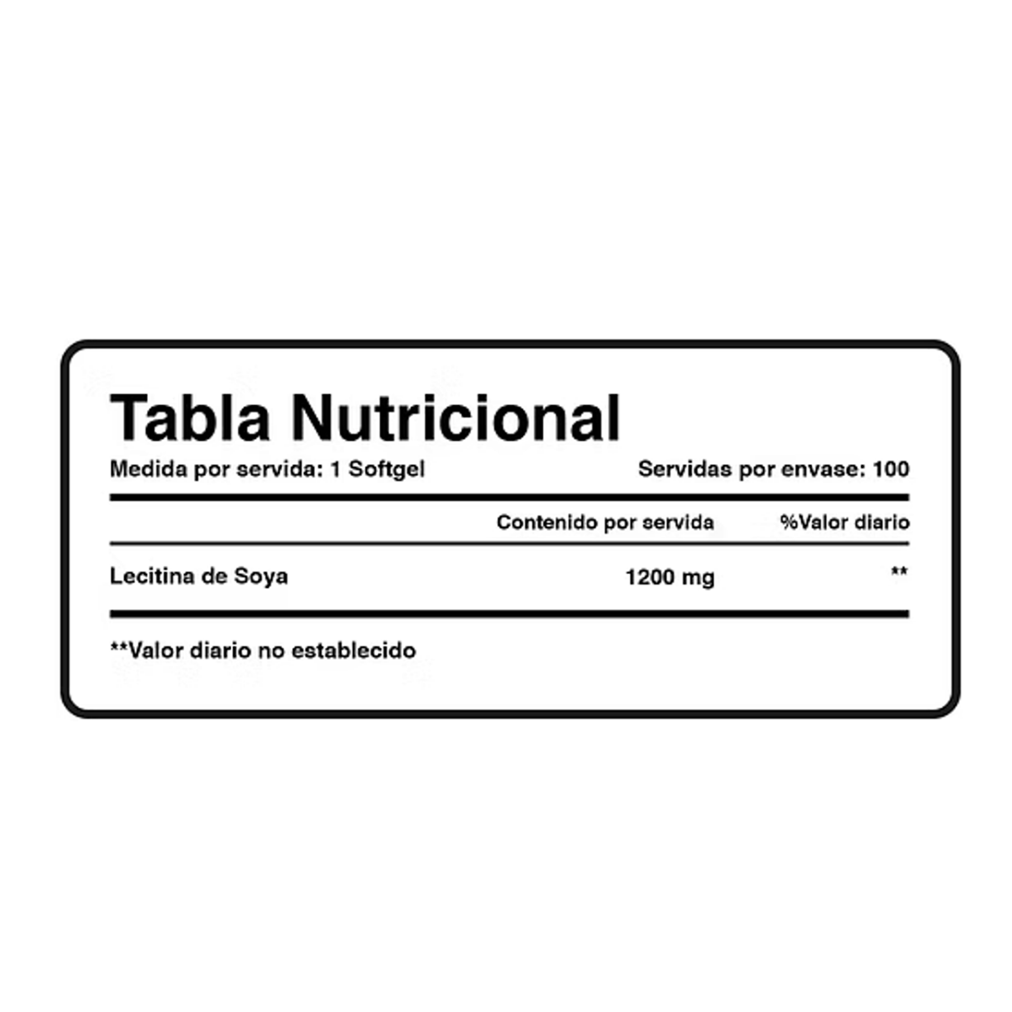 LECITHIN 1200 mg - fco x 100 softgel 3