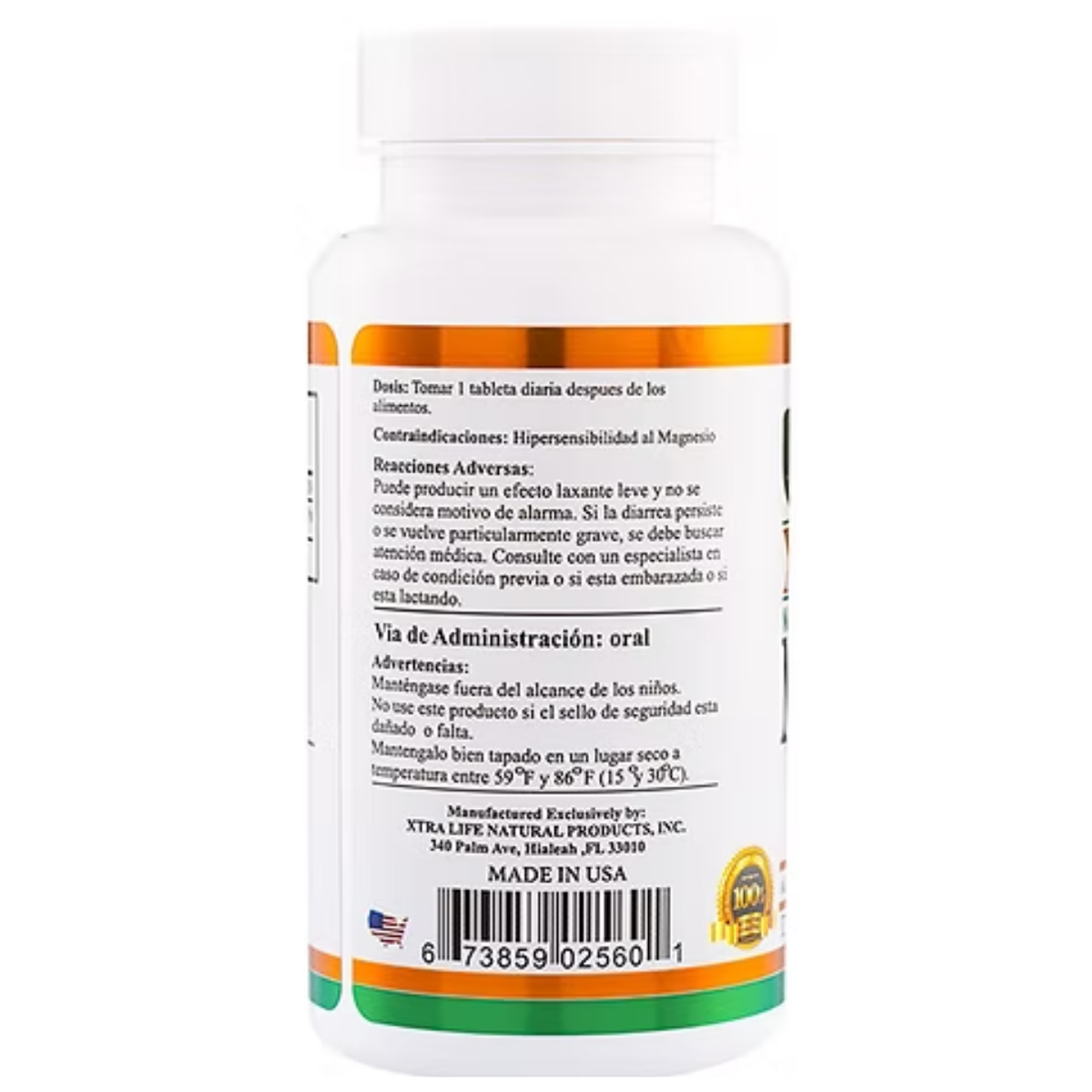 MAGNESIO 500 mg (oxido de magensio) - fco x 60 Tab. 2