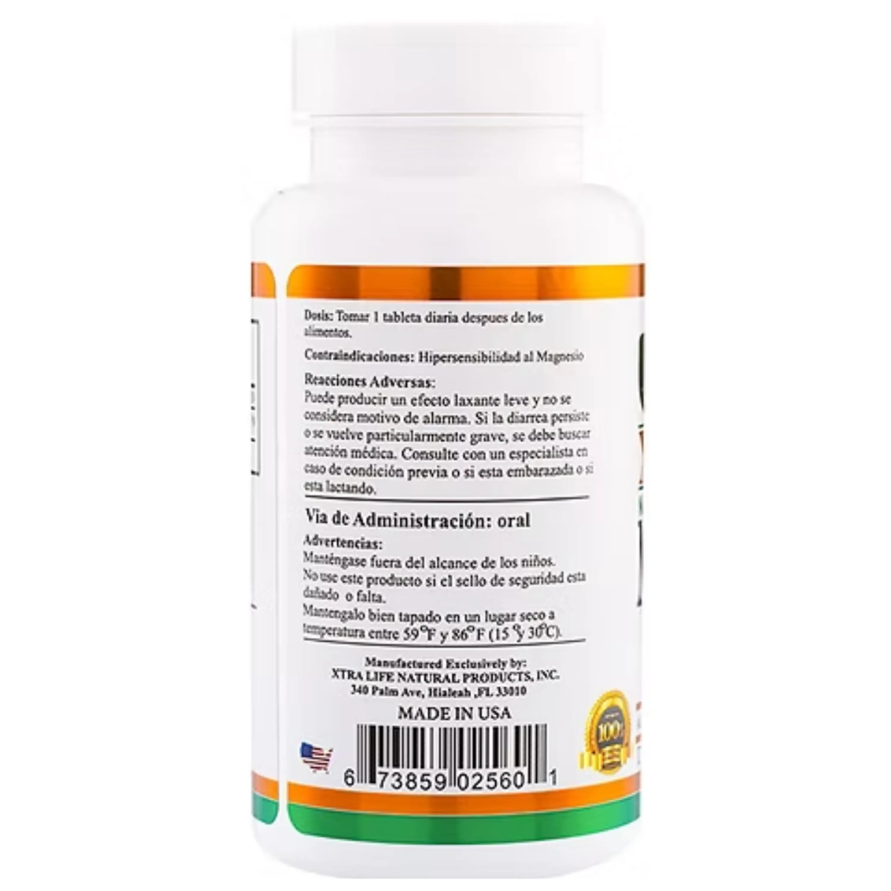 MAGNESIO 500 mg (oxido de magensio) - fco x 60 Tab. 2