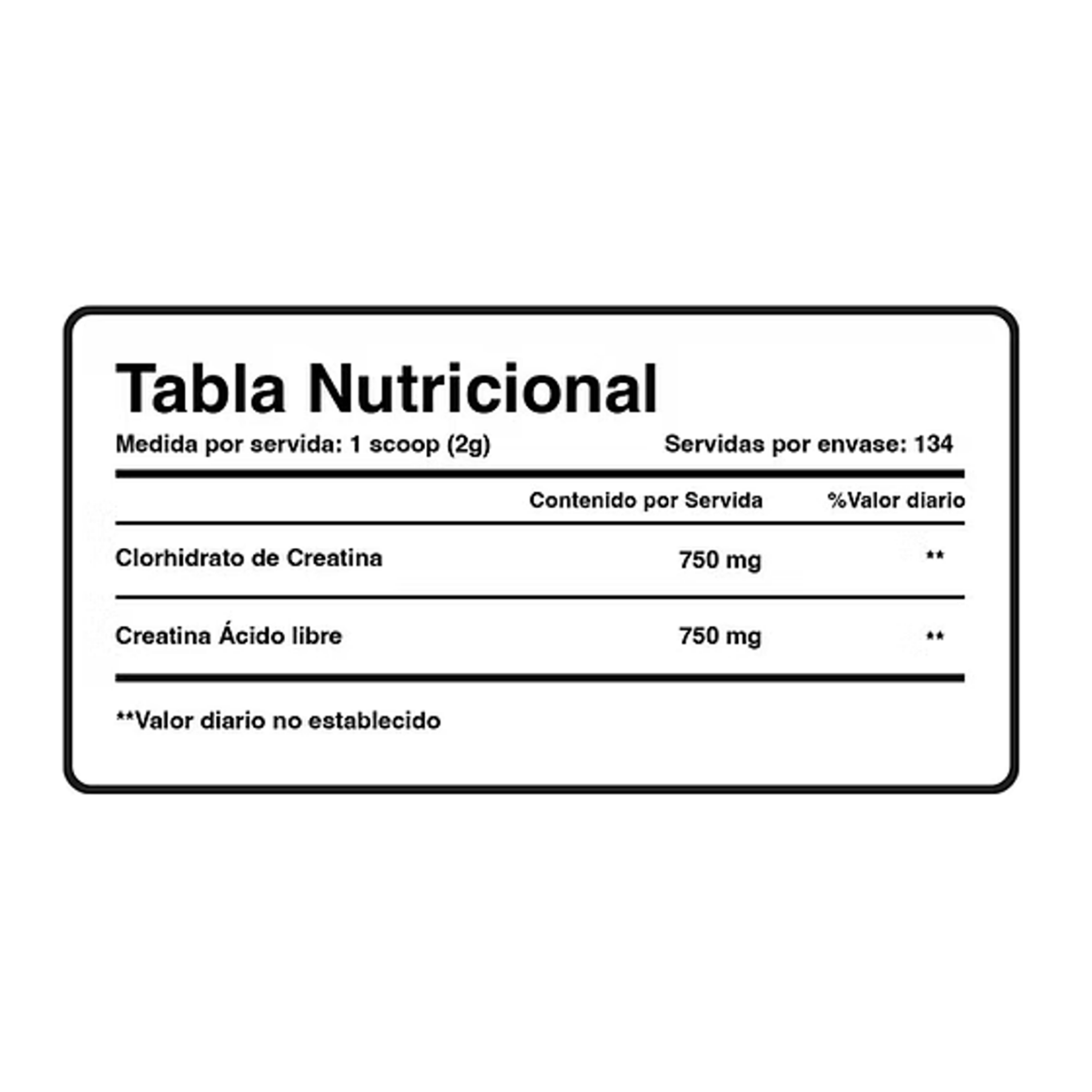 CREATINE HCI * 134s - Pt x 269 g  3