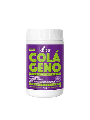 COLAGENO (magnesio, vit c, cartílago de tiburón, arandanos) / pt x 400 g. - MORA