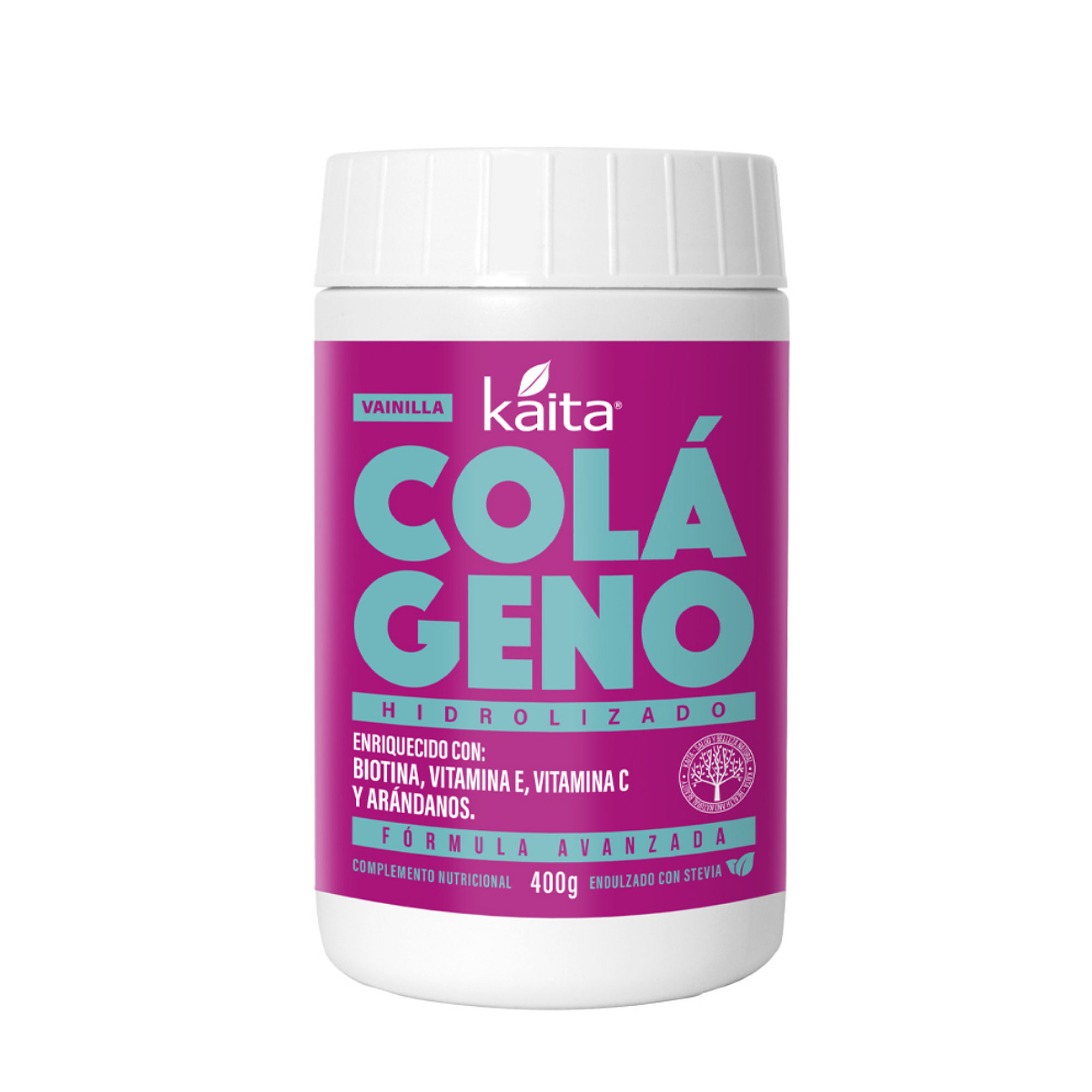  COLAGENO (biotina,vit e, Vit c, arandanos) / pt x 400 g. - VAINILLA 1