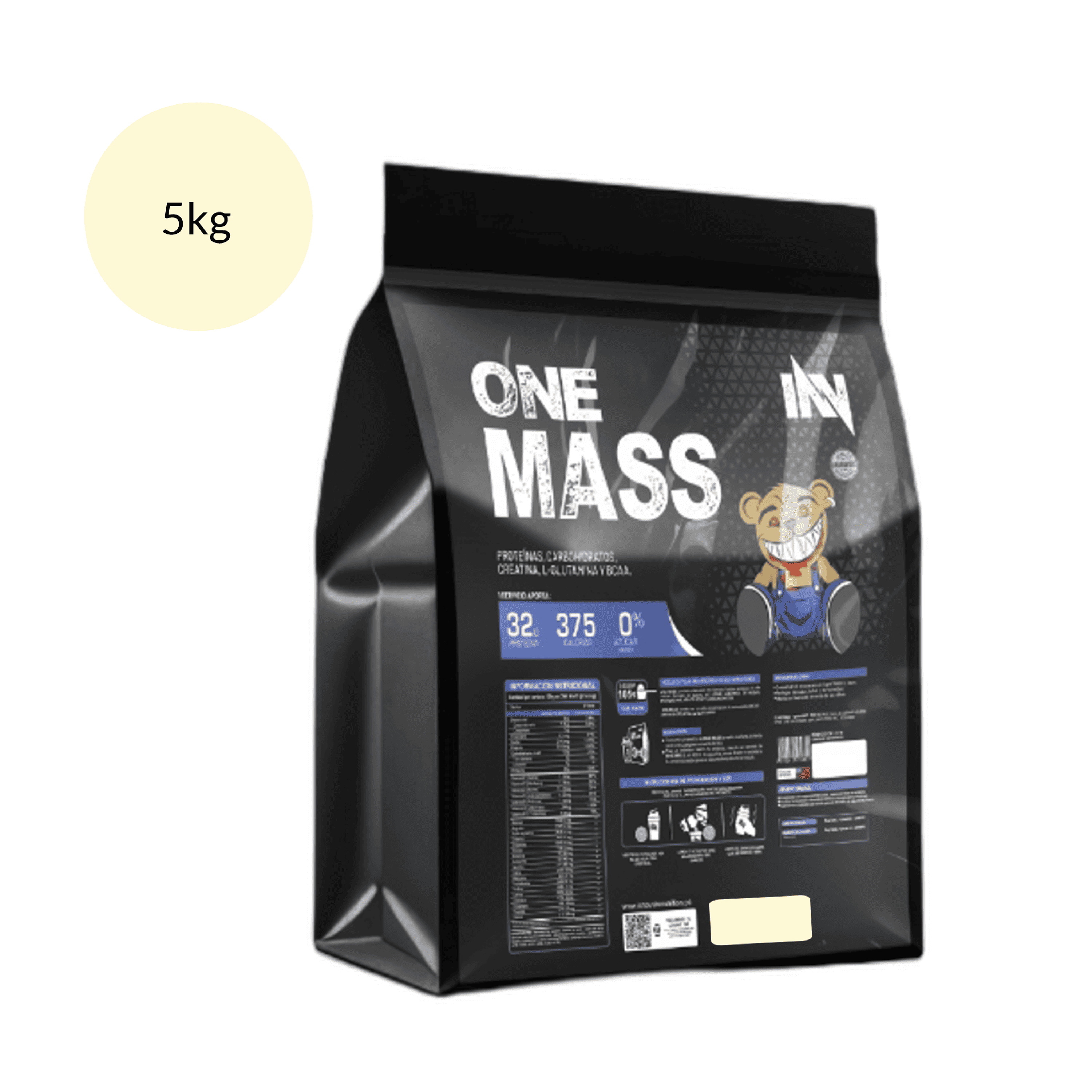 ONE MASS x 2000 g pote - CHOCOLATE - VAINILLA - COOKIES 3