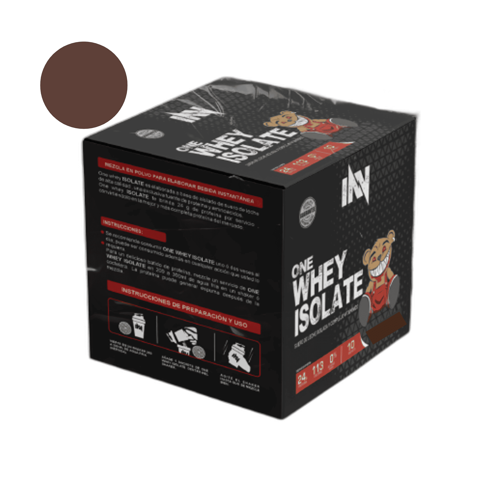ONE WHEY ISOLATE x 1200 g pote - VAINILLA - CHOCOLATE - COOKIES 4