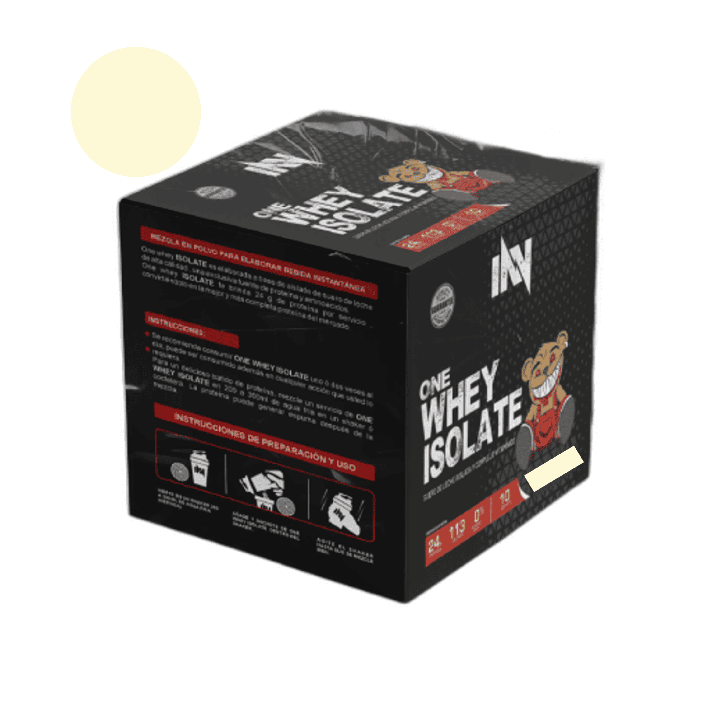 ONE WHEY ISOLATE x 1200 g pote - VAINILLA - CHOCOLATE - COOKIES 6