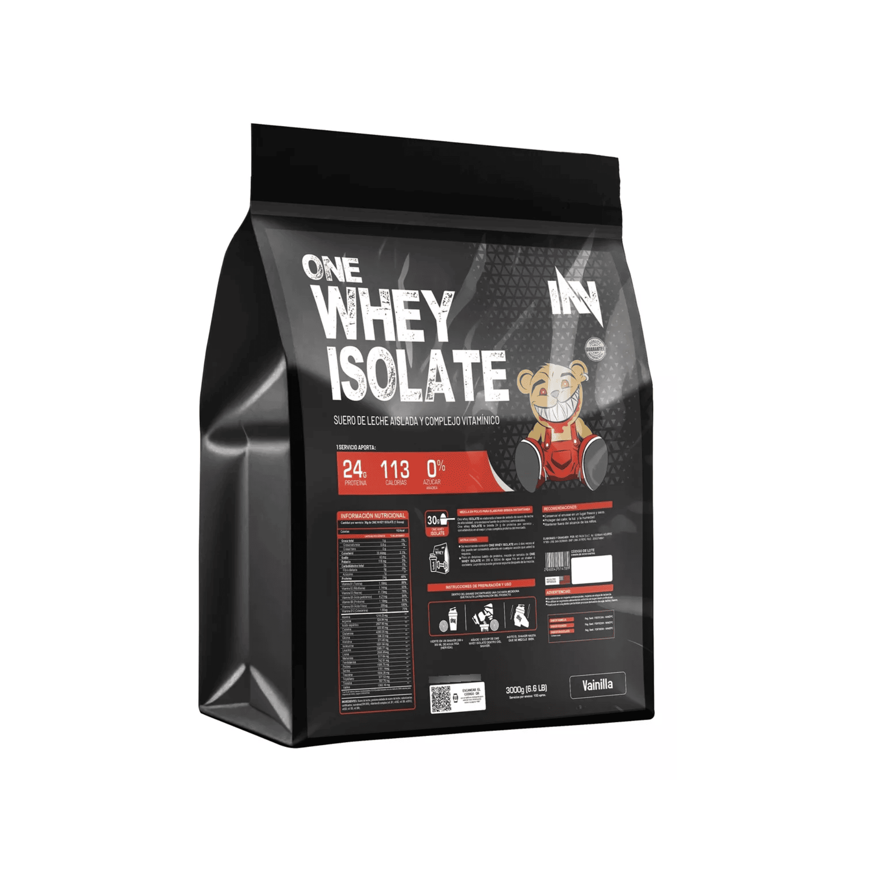 ONE WHEY ISOLATE x 1200 g pote - VAINILLA - CHOCOLATE - COOKIES 7