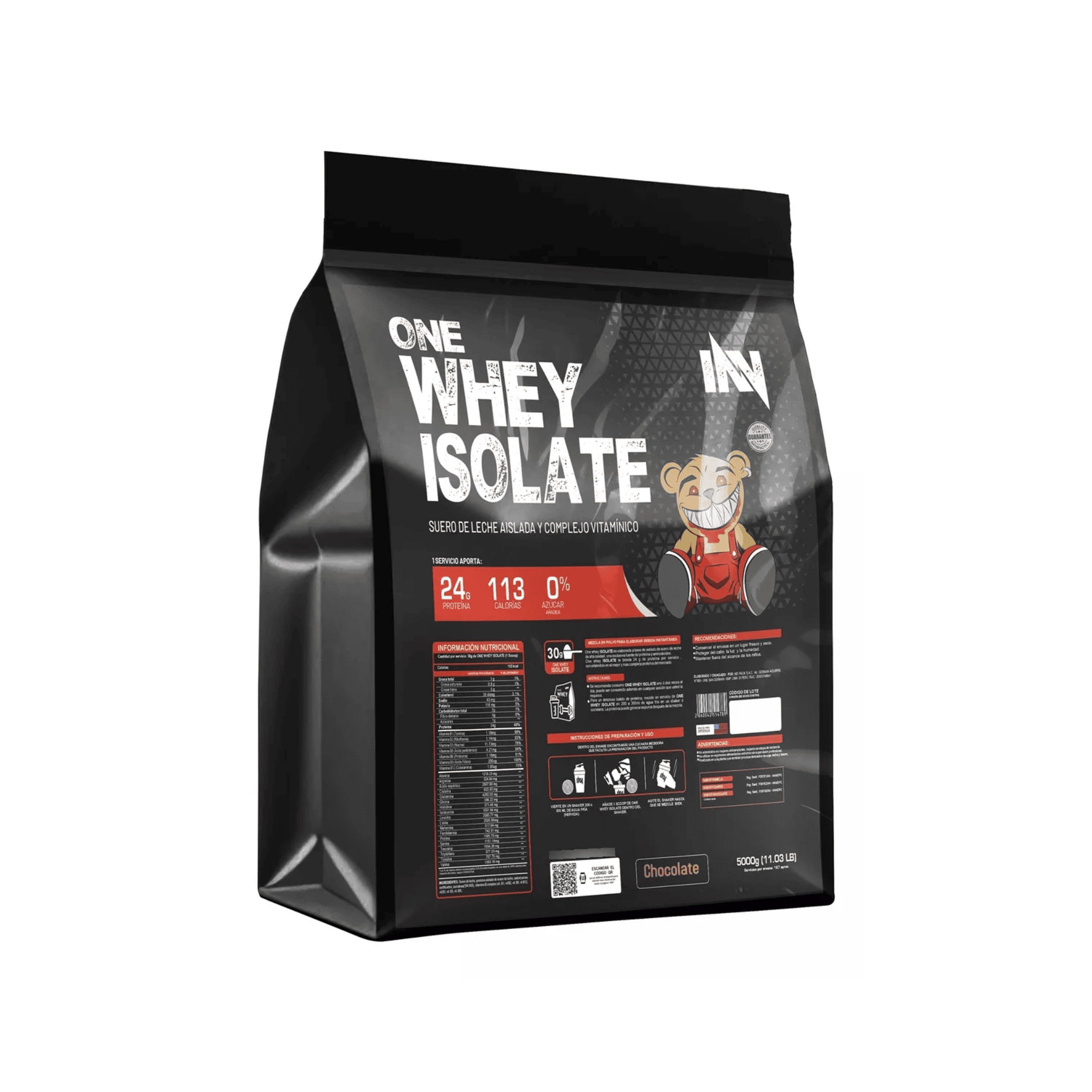 ONE WHEY ISOLATE x 1200 g pote - VAINILLA - CHOCOLATE - COOKIES 11