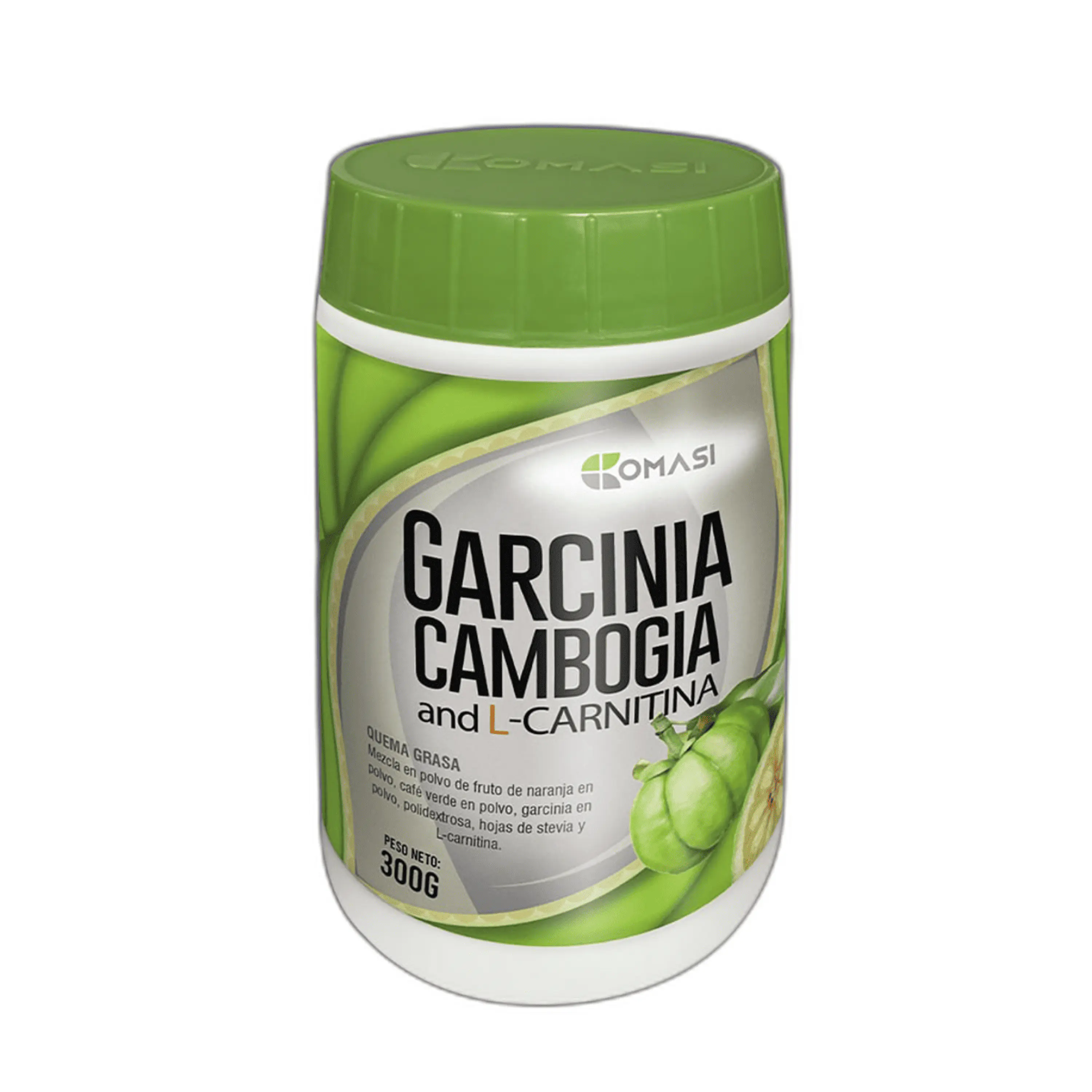 GARCINIA CAMBOGIA Y L CARNITINA - caj x 30 u. - pote 300gr 1