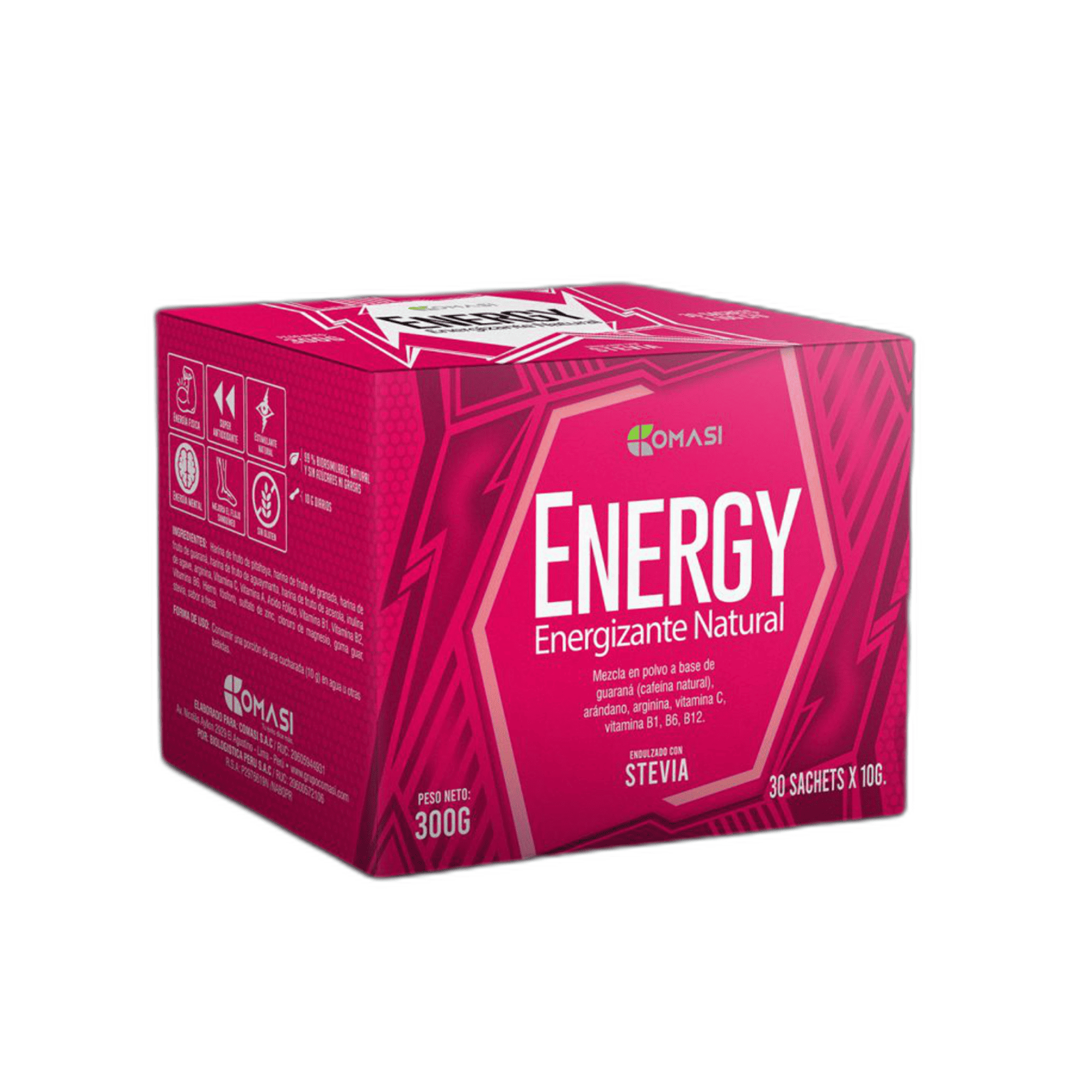 ENERGY - caja x 30 sachets - pote 300gr 2