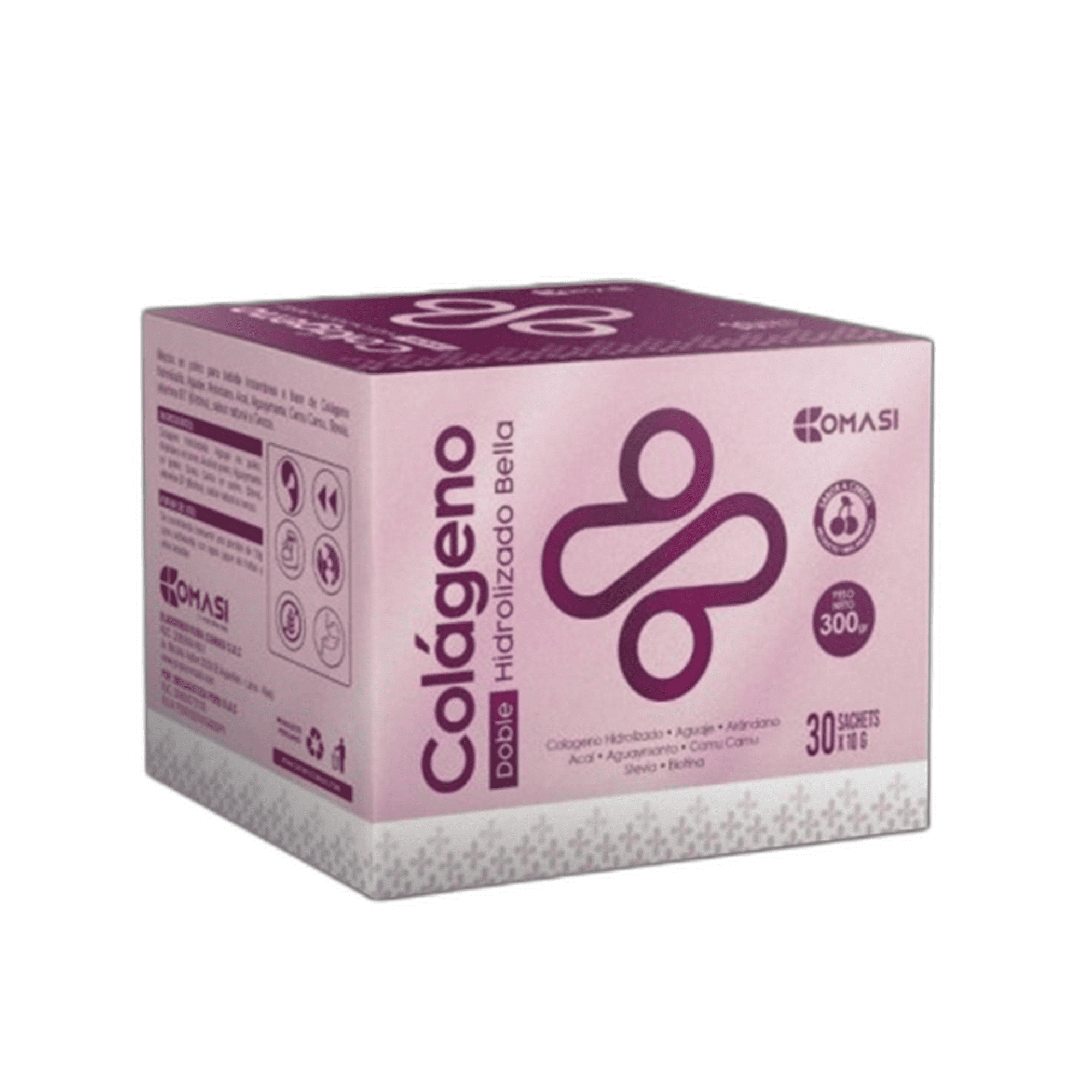 COLAGENO DOBLE HIDROLIZAD BELLA (cereza) - caj x 30 u. 2