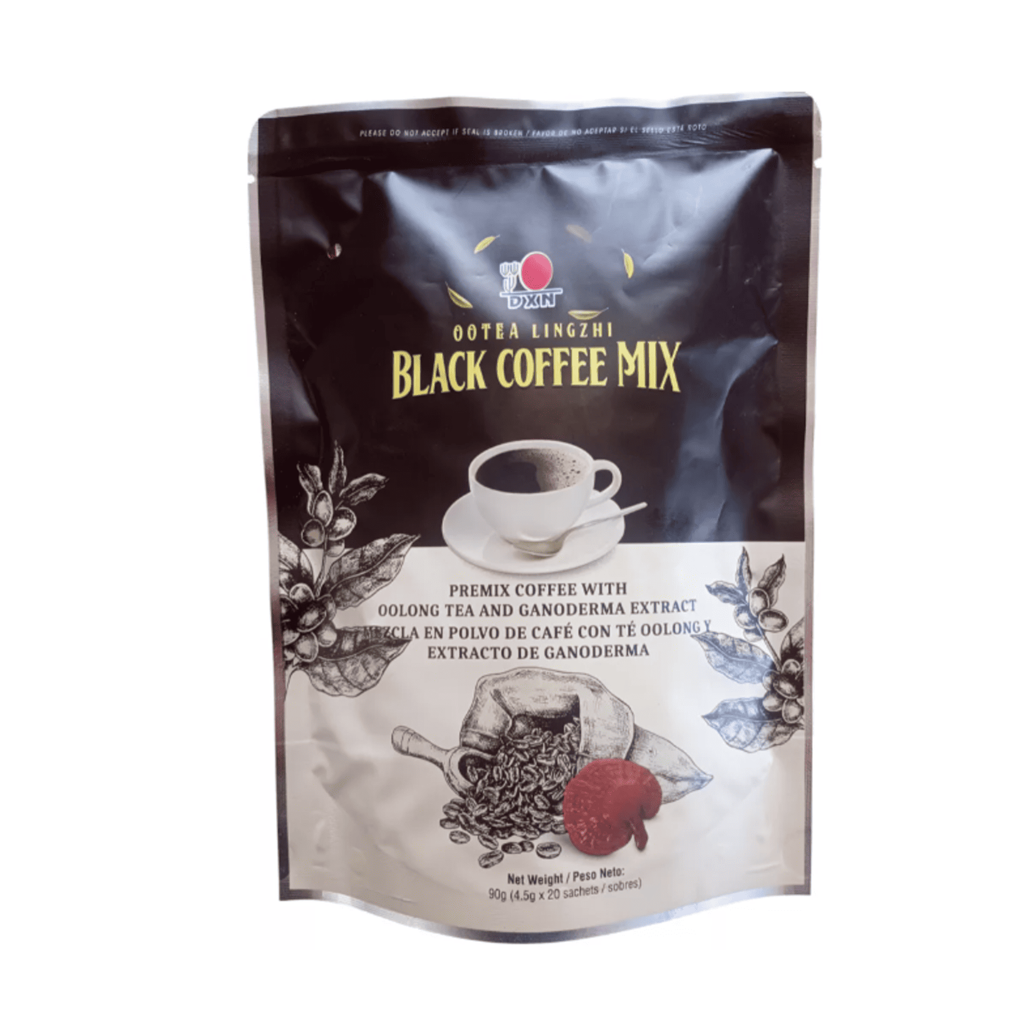 OOTEA LINGZHI BLACK COFFEE MIX - Pack x 20 sb. 1