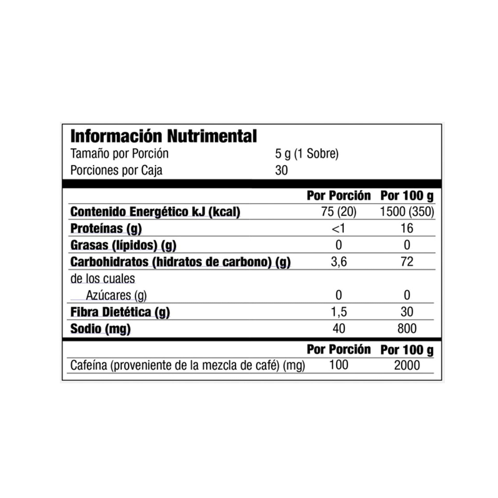 CAFECINO de OLLA - caj x 30 u. 2