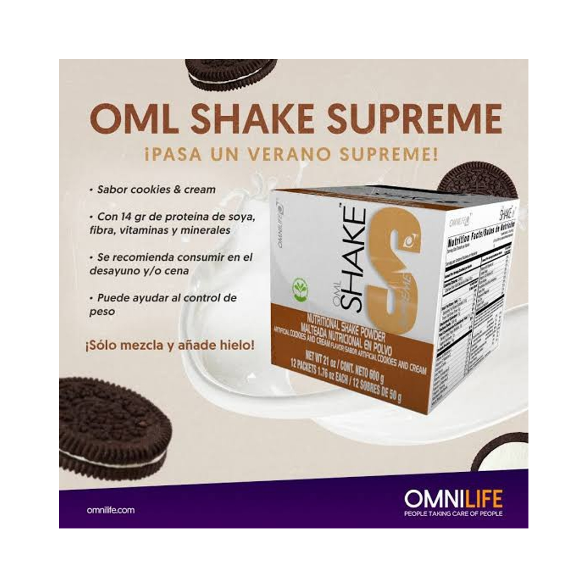 SHAKE SUPREME COOKIES & CREM - caj x12 u. 3