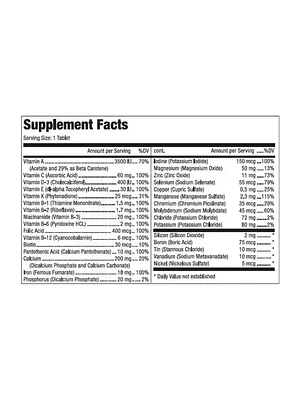 VITATRUM MULTIVITAMINICO & MULTIMINERAL COMPLETO - fco x 130 tab. - MASON - VENTA LIBRE - PROMOCION