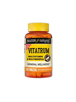VITATRUM MULTIVITAMINICO & MULTIMINERAL COMPLETO - fco x 130 tab. - MASON - VENTA LIBRE - PROMOCION