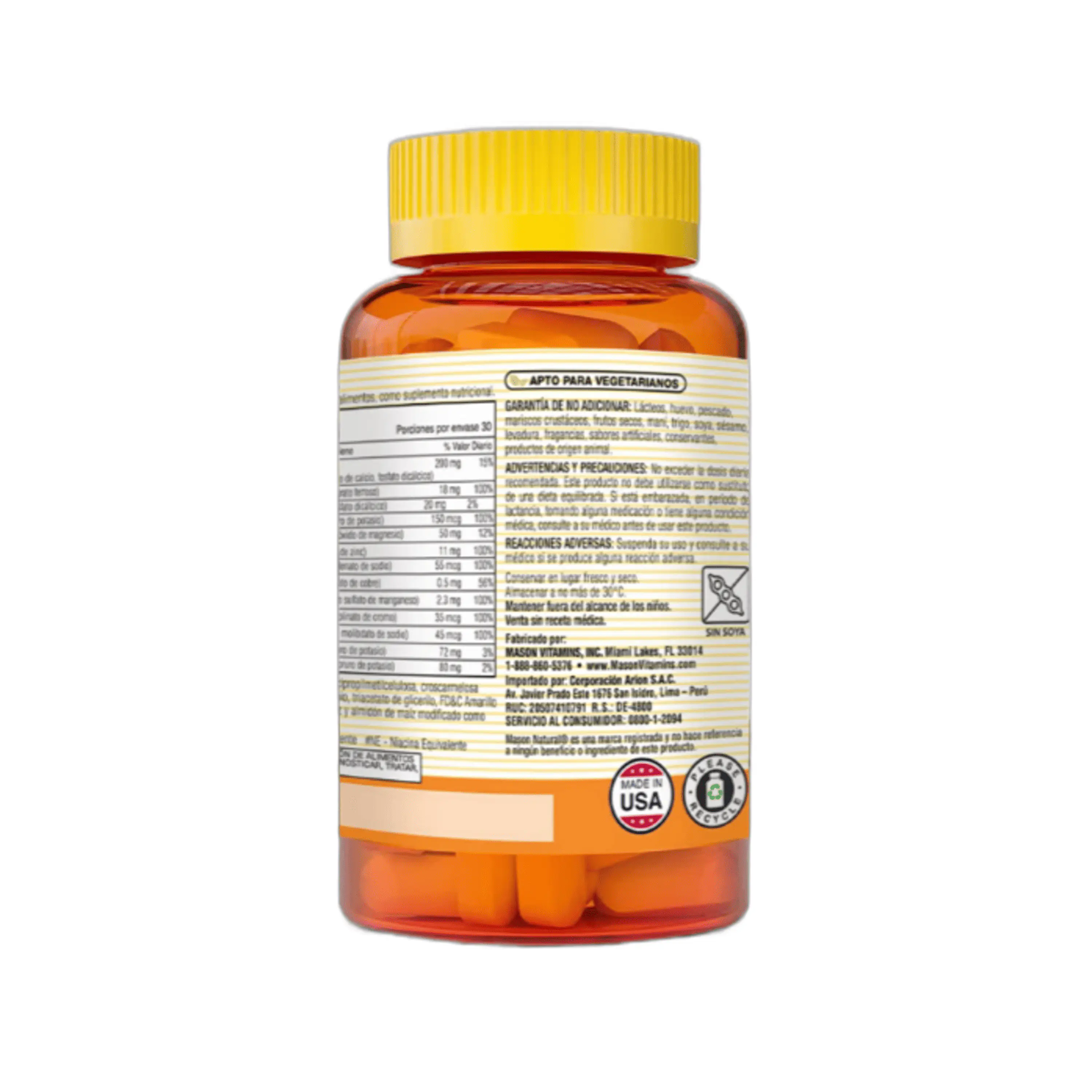 VITATRUM COMPLETE MULTIVITAMINICO & MINERAL - fco x 30 tab. - MASON - VENTA LIBRE - PROMOCION 4
