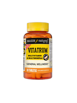 VITATRUM COMPLETE MULTIVITAMINICO & MINERAL - fco x 30 tab - MASON - VENTA LIBRE - PROMOCION