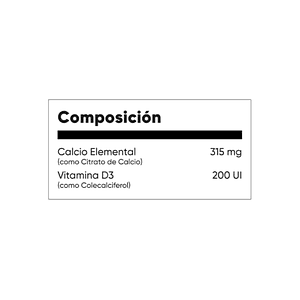 CALCIUM CITRATE + VIT D3 (calcio citrato) - fco x 60 tab. - MASON - VENTA LIBRE - PROMOCION