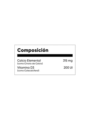 CALCIUM CITRATE + VIT D3 (calcio citrato) - fco x 60 tab. - MASON - VENTA LIBRE - PROMOCION