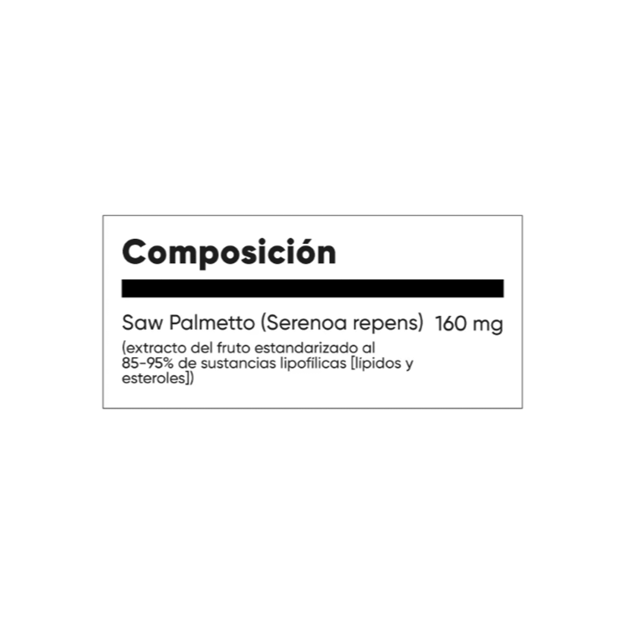 SAW PALMETTO (PROSTATE COMFORT) - fco x 60 cap. - MASON - VENTA LIBRE - PROMOCION 2