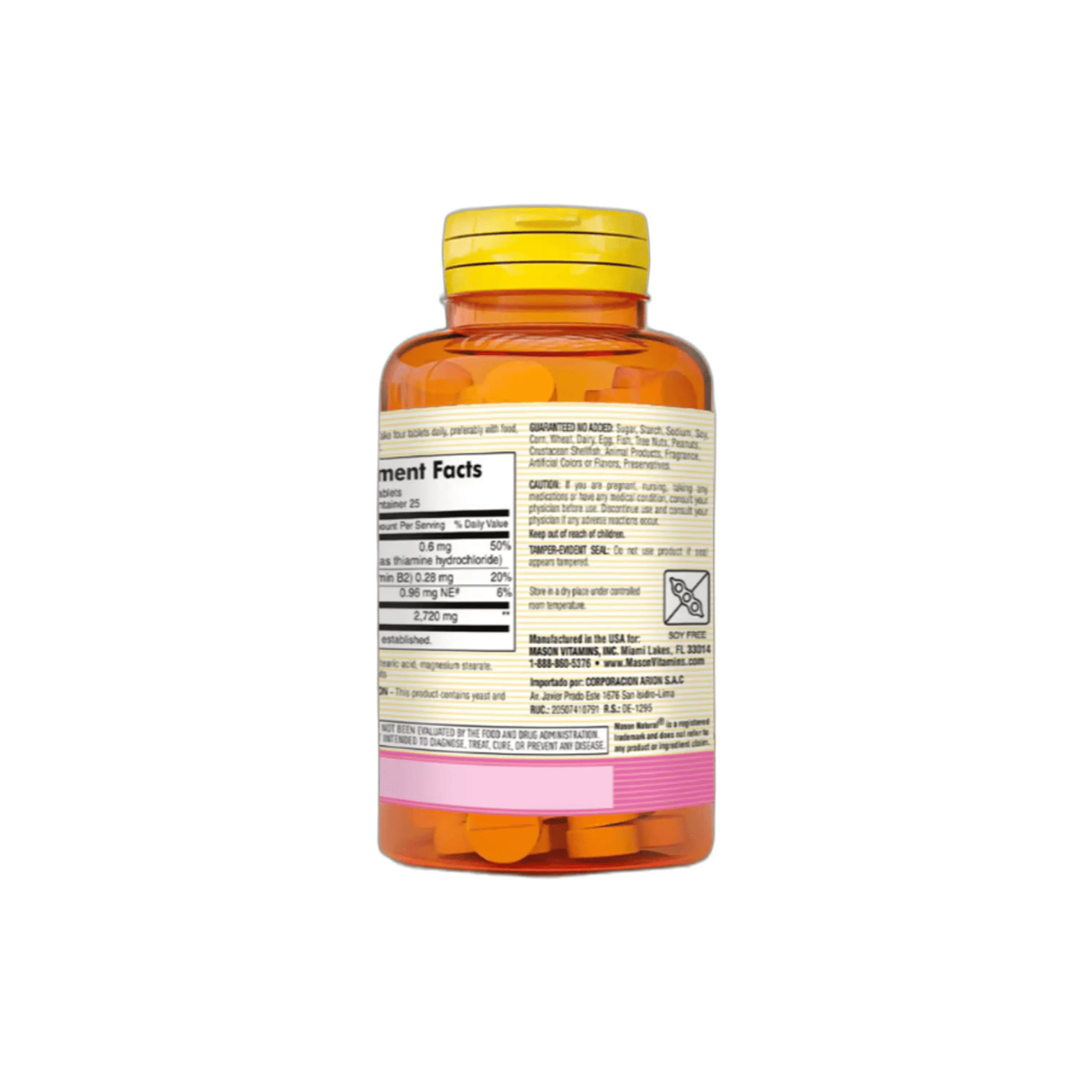 BREWERS YEAST 680 mg (Levadura de cerveza) - fco x 100 tab. - MASON - VENTA LIBRE - PROMOCION 3