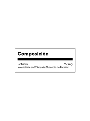 POTASIO GLUCONATO 595 mg - fco x 100 tab. - MASON - VENTA LIBRE - PROMOCION