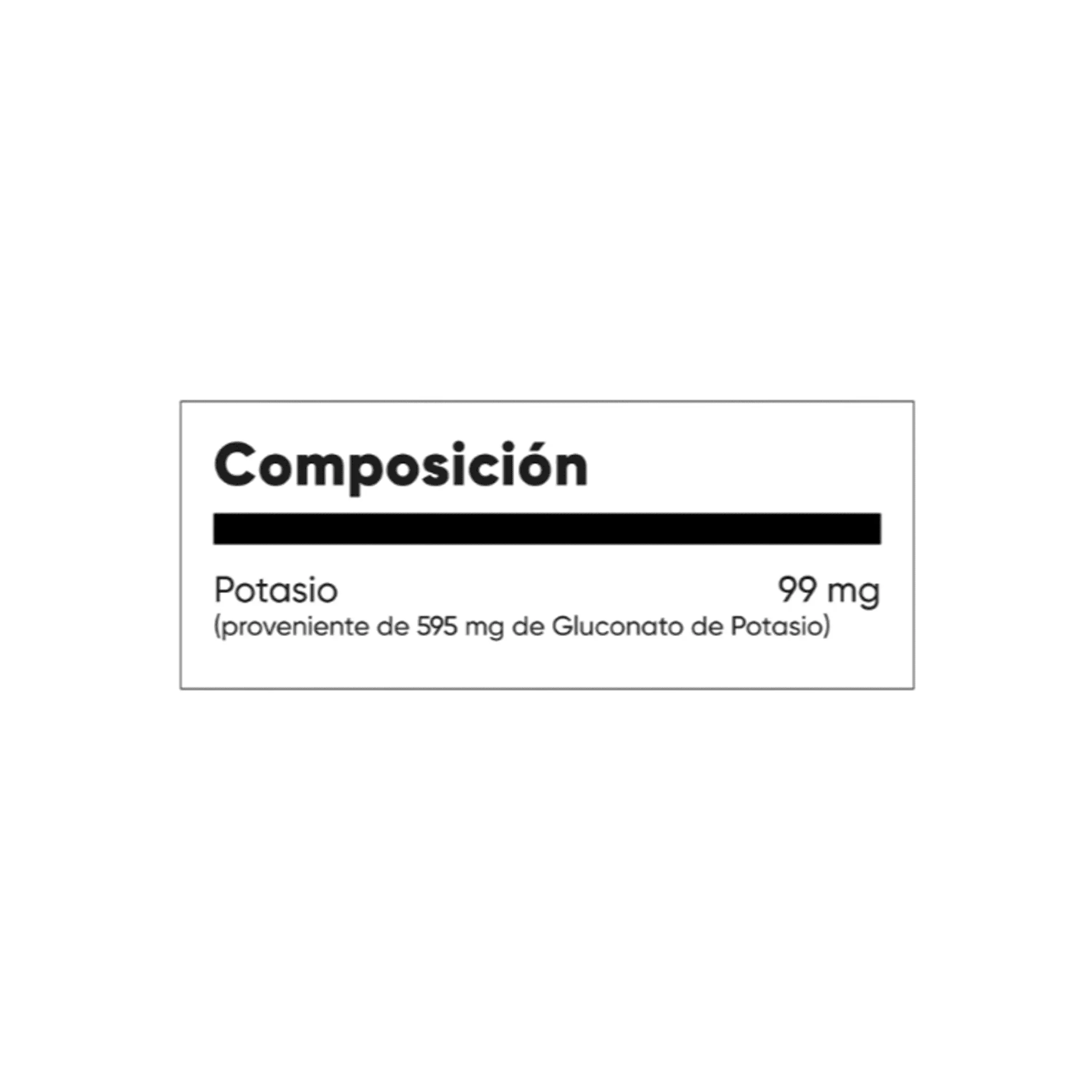 POTASIO GLUCONATO 595 mg - fco x 100 tab. - MASON - VENTA LIBRE - PROMOCION 2