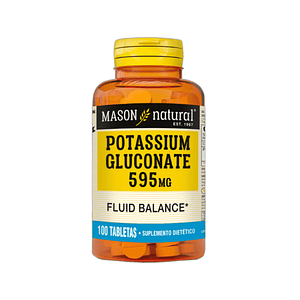 POTASIO GLUCONATO 595 mg - fco x 100 tab. - MASON - VENTA LIBRE - PROMOCION