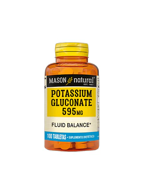 POTASIO GLUCONATO 595 mg - fco x 100 tab. - MASON - VENTA LIBRE - PROMOCION
