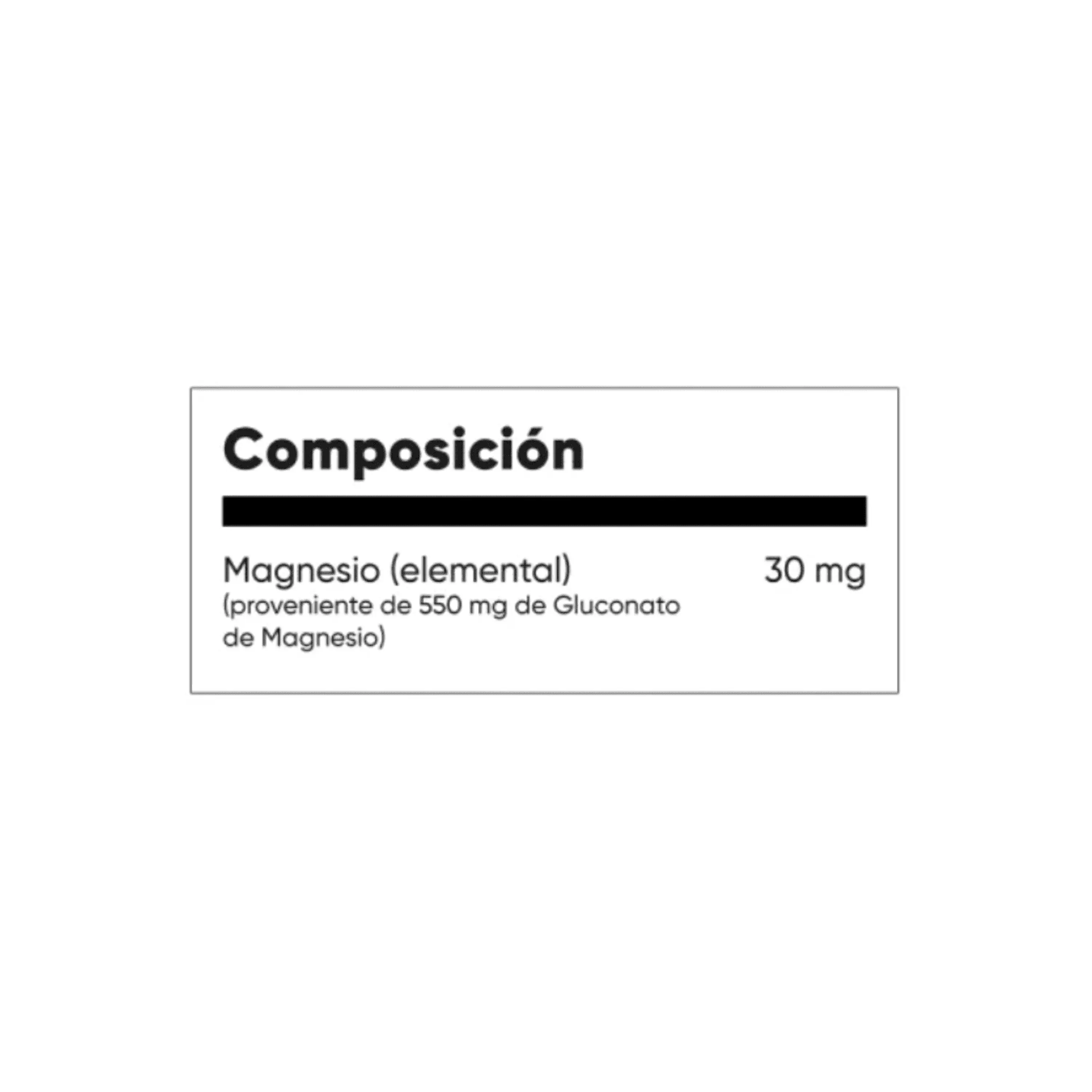 MAGNESIO GLUCONATO 550 mg - fco x 100 tab. - MASON - VENTA LIBRE - PROMOCION 2
