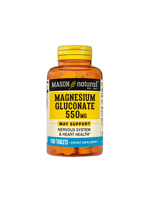 MAGNESIO GLUCONATO 550 mg - fco x 100 tab. - MASON - VENTA LIBRE - PROMOCION
