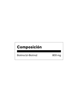 BIOTIN 800 mcg - fco x 60 tab. - MASON - VENTA LIBRE - PROMOCION