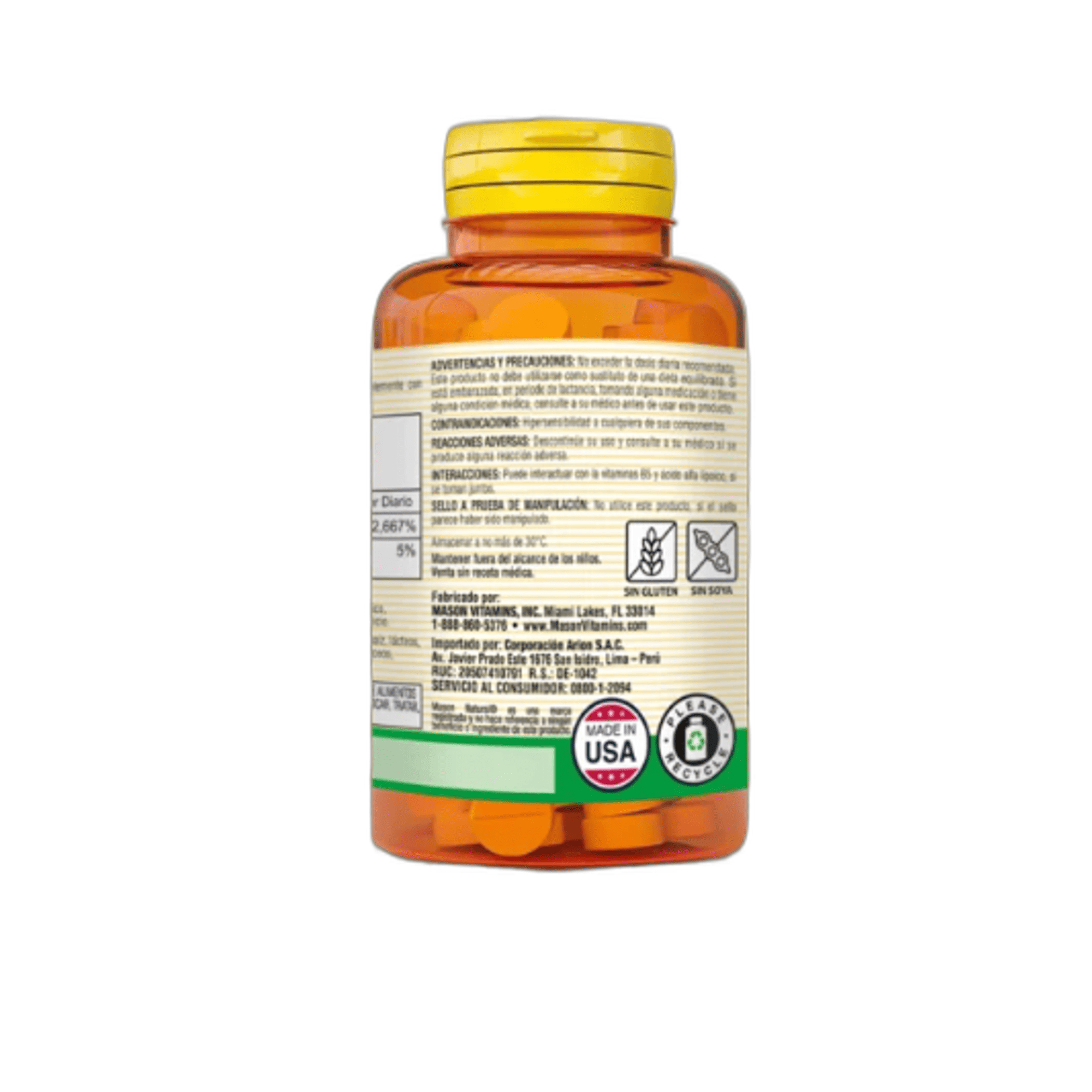 BIOTIN 800 mcg - fco x 60 tab. - MASON - VENTA LIBRE - PROMOCION 3