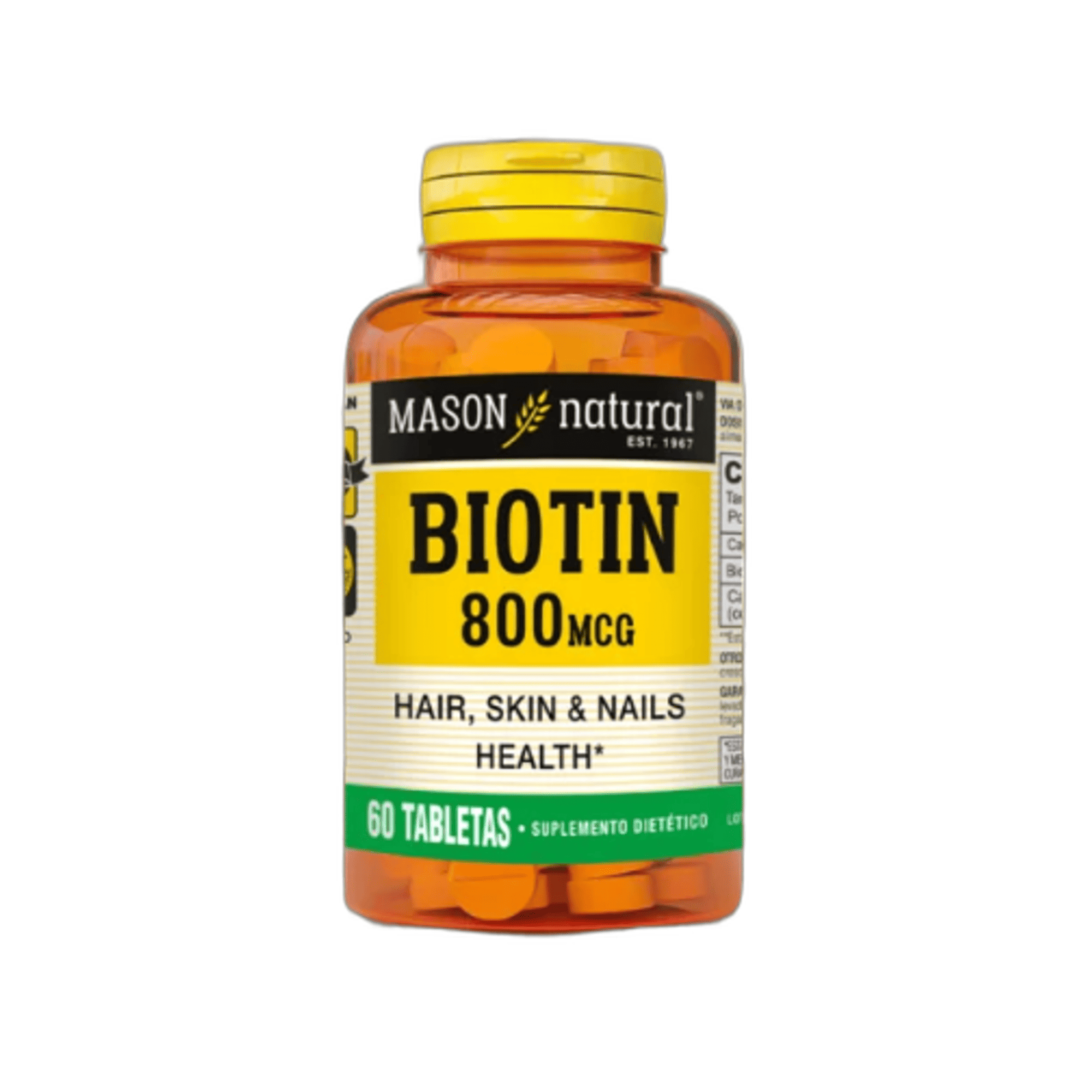 BIOTIN 800 mcg - fco x 60 tab. - MASON - VENTA LIBRE - PROMOCION 1