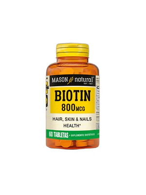 BIOTIN 800 mcg - fco x 60 tab. - MASON - VENTA LIBRE - PROMOCION