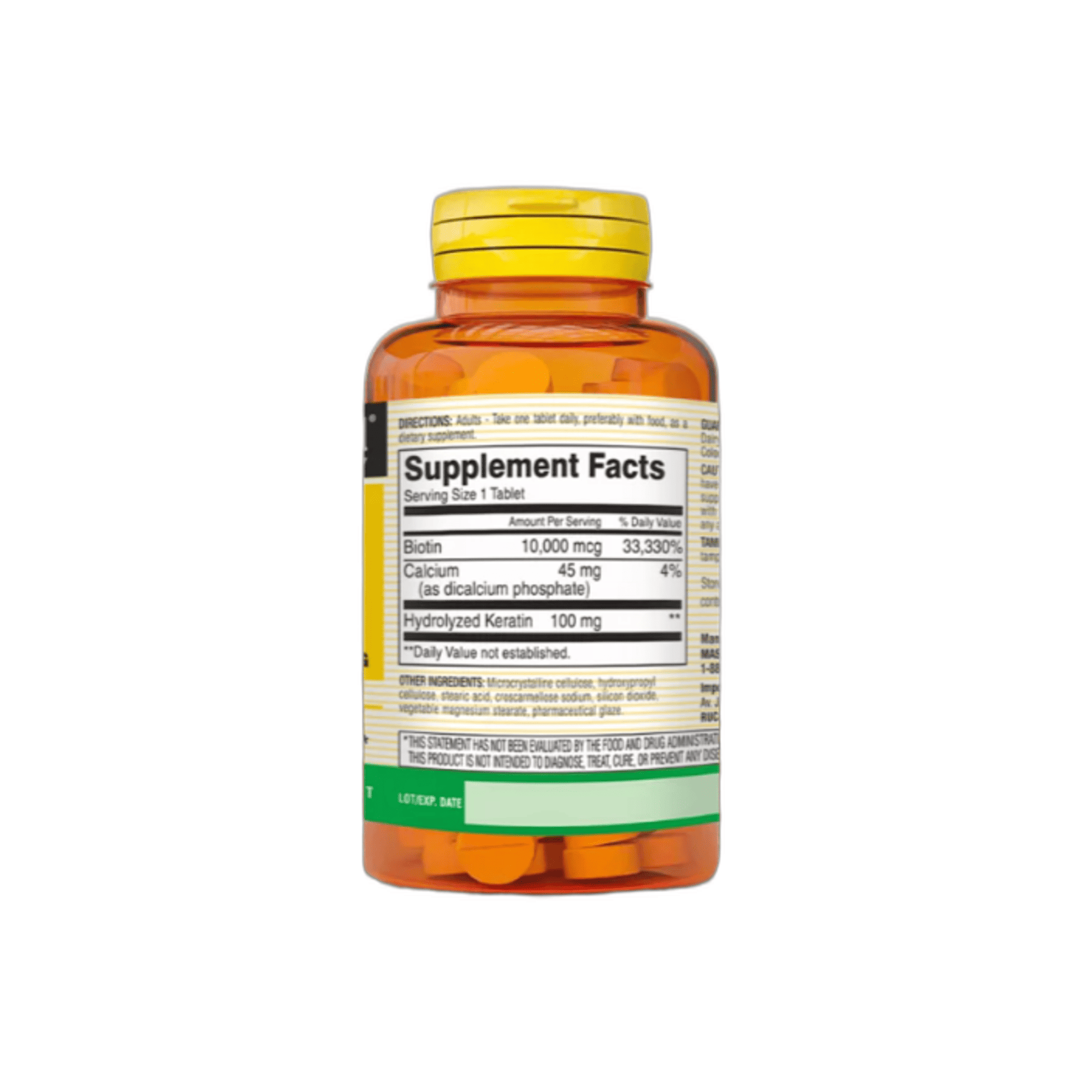 BIOTIN 10.000 mcg plus keratina - fco x 60 CAP - MASON - VENTA LIBRE - PROMOCION 4