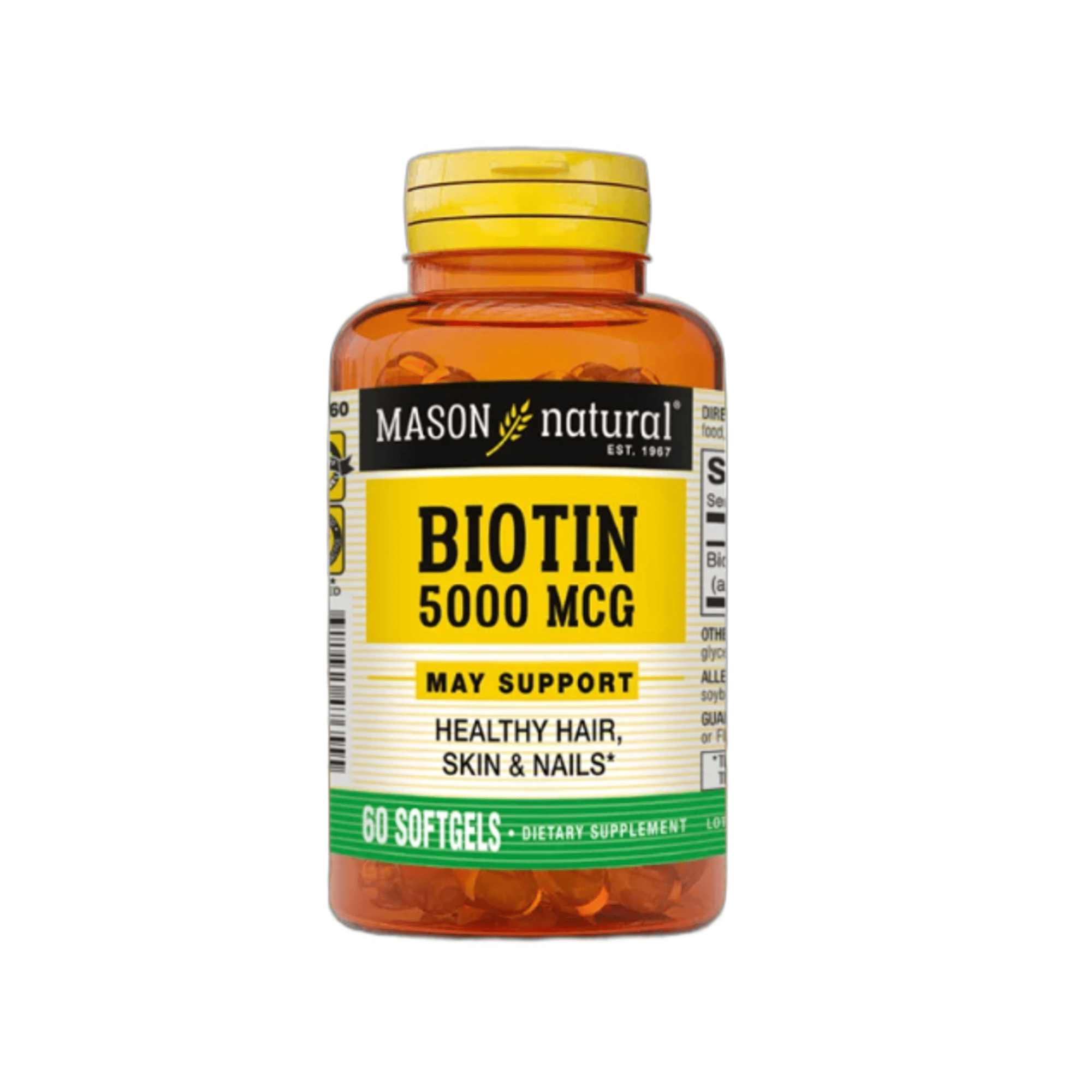 BIOTIN 5000 mcg - fco x 60 softgel. - MASON - VENTA LIBRE - PROMOCION 1