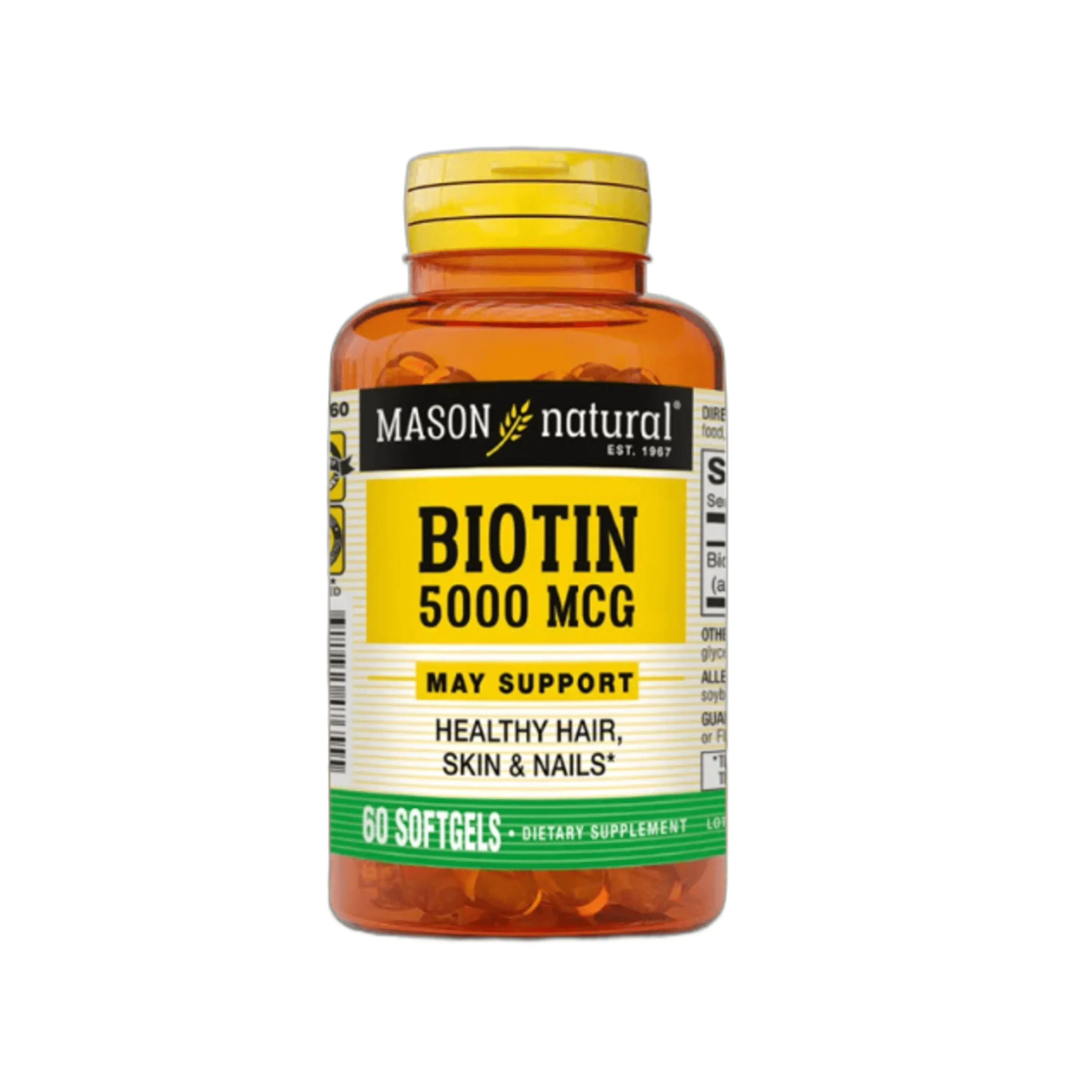 BIOTIN 5000 mcg - fco x 60 softgel. - MASON - VENTA LIBRE - PROMOCION 1