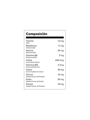 B-COMPLEX WITH ELECTROLITOS - fco x 60 tab. - MASON - VENTA LIBRE - PROMOCION