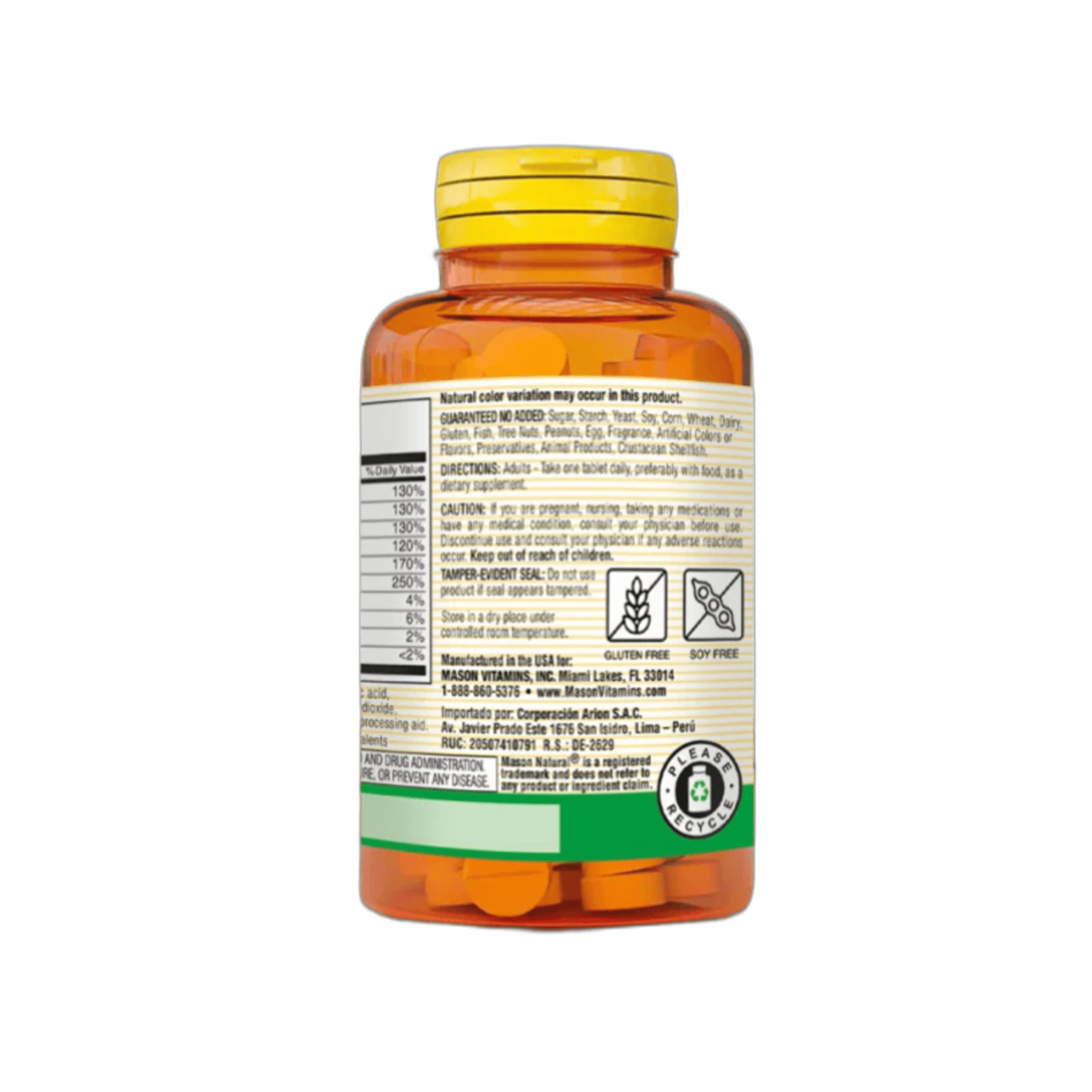 B-COMPLEX WITH ELECTROLITOS - fco x 60 tab. - MASON - VENTA LIBRE - PROMOCION 3