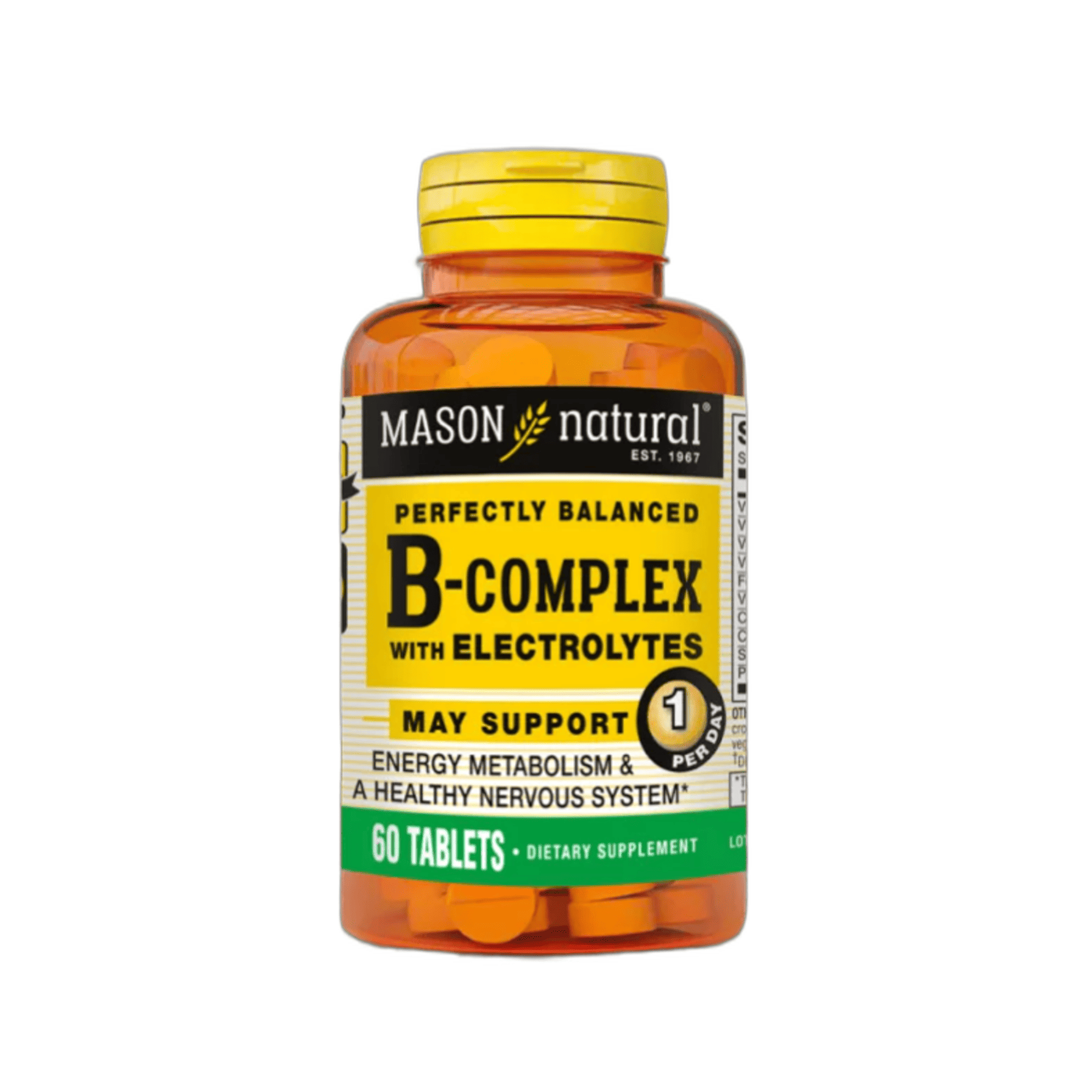 B-COMPLEX WITH ELECTROLITOS - fco x 60 tab. - MASON - VENTA LIBRE - PROMOCION 1