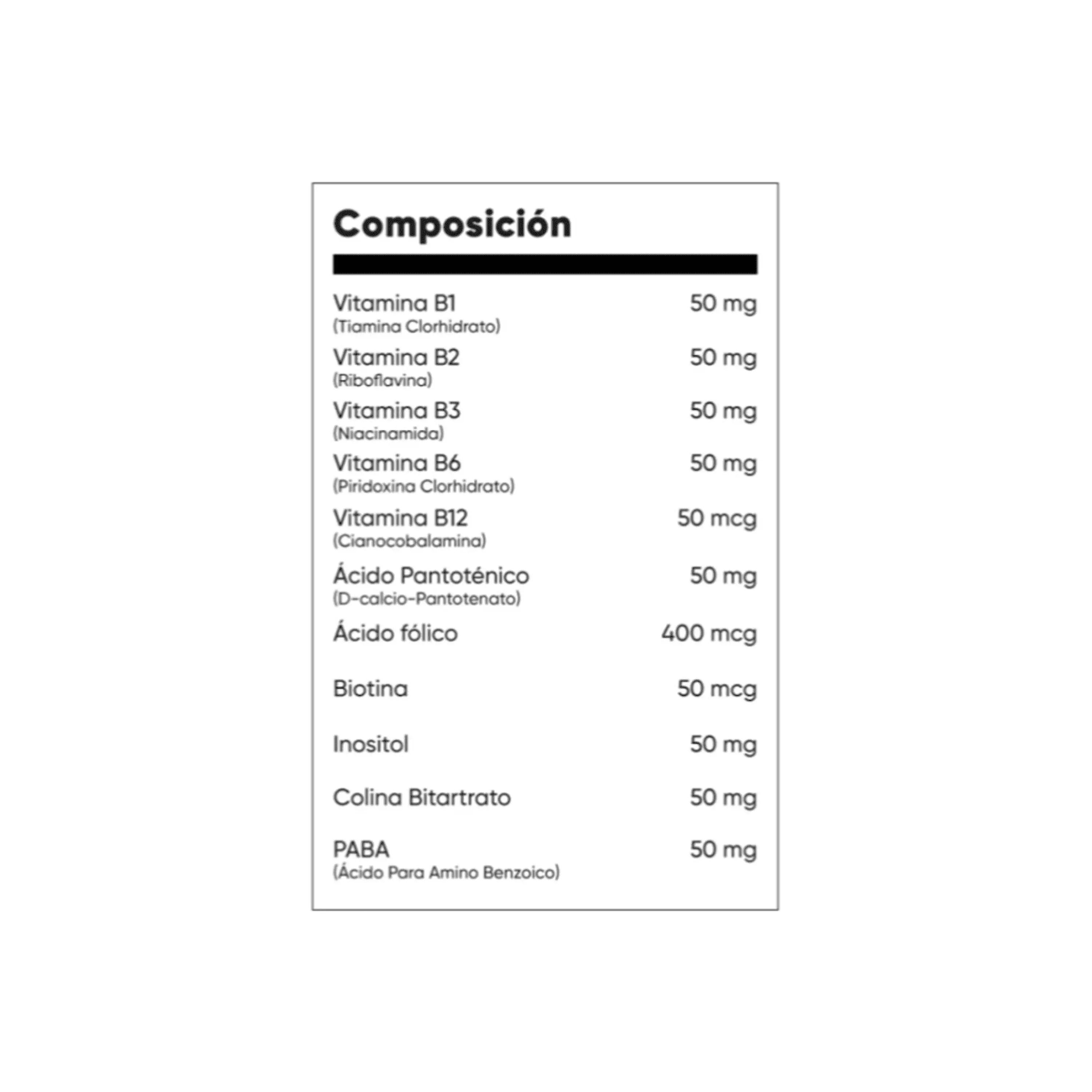 B-50 COMPLEX WITH 400 mcg (B50) - Fco x 60 cap - MASON - VENTA LIBRE - PROMOCION 2